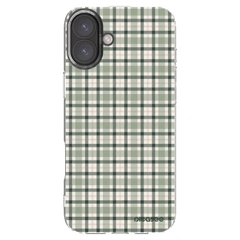 Picasee Apple iPhone 16 Plus Hülle - Transparentes Silikon - Sage Tartan