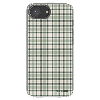 Picasee Apple iPhone 16e Hülle - Transparentes Silikon - Sage Tartan