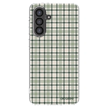 Picasee Samsung Galaxy A56 5G A566B Hülle - Transparentes Silikon - Sage Tartan