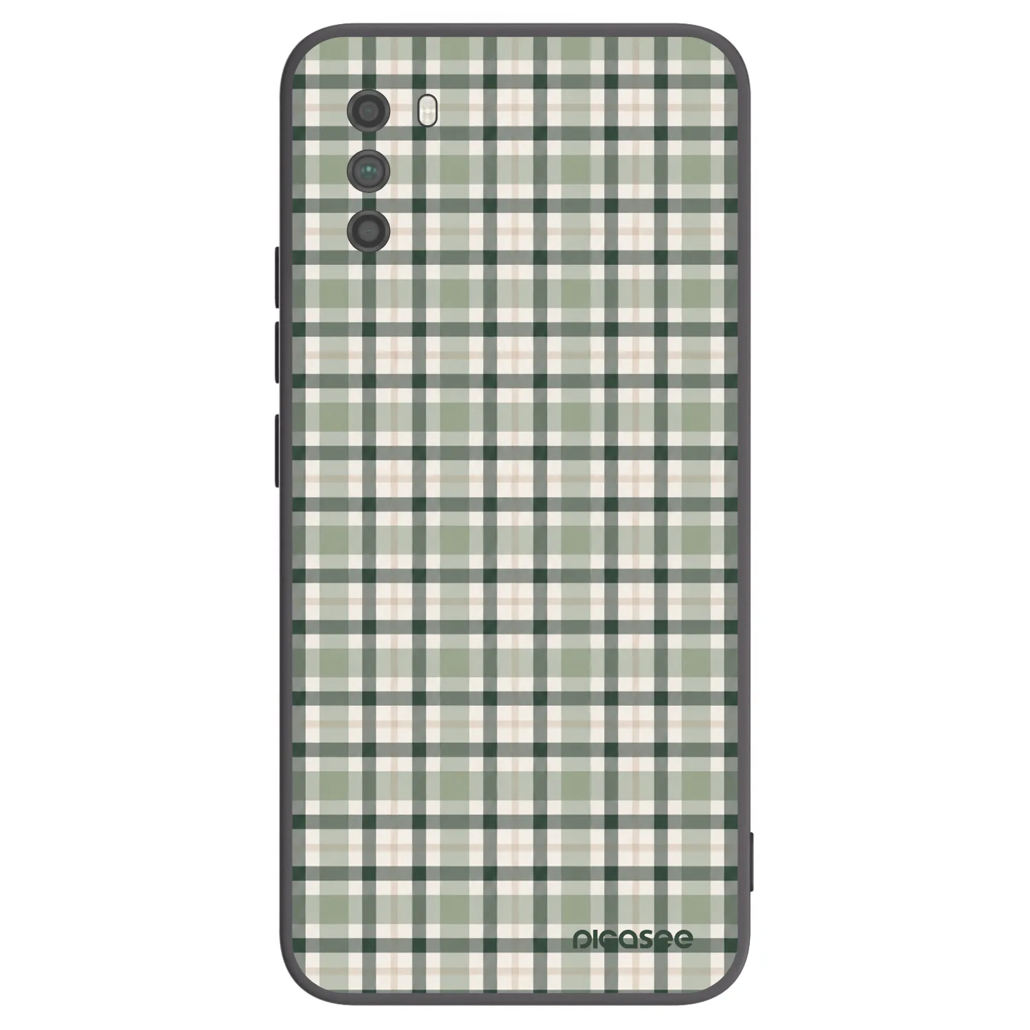 Picasee Xiaomi Poco M3 Hülle - Schwarzes Silikon - Sage Tartan