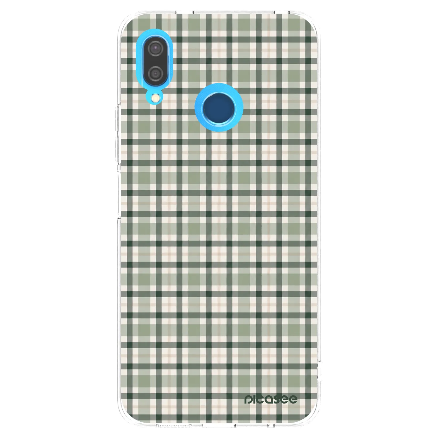 Picasee Huawei P20 Lite Hülle - Transparentes Silikon - Sage Tartan