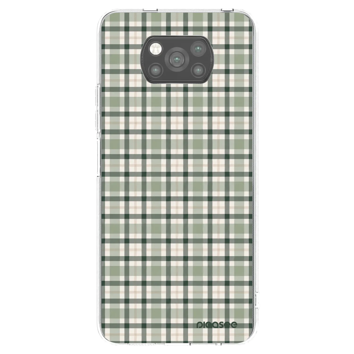 Picasee Xiaomi Poco X3 Pro Hülle - Schwarzes Silikon - Sage Tartan