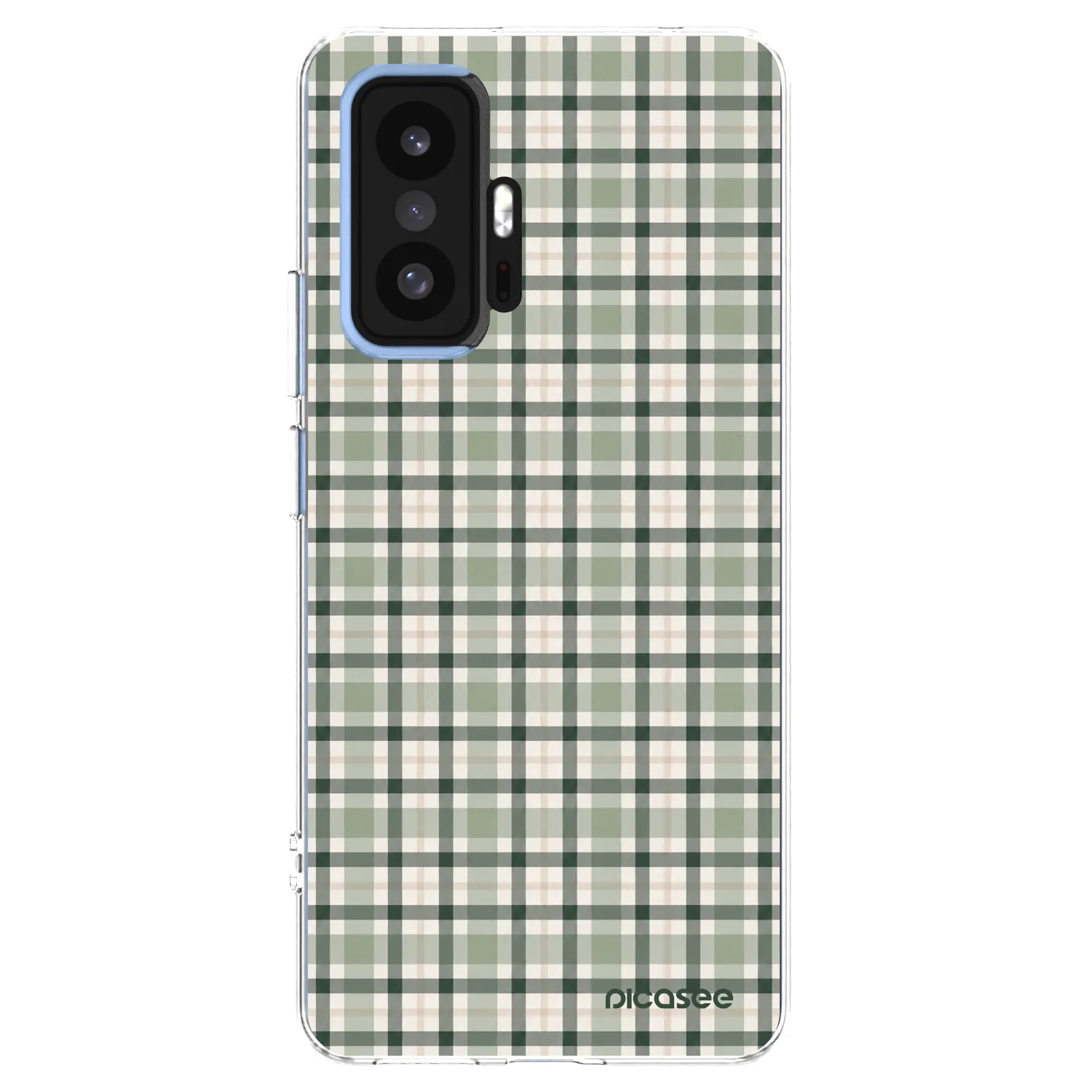 Picasee Xiaomi 11T Hülle - Transparentes Silikon - Sage Tartan