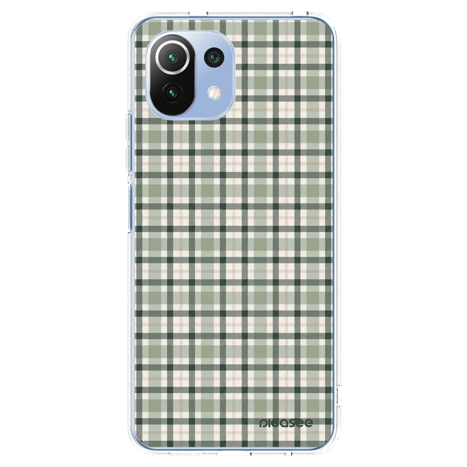 Picasee Xiaomi 11 Lite 5G NE Hülle - Transparentes Silikon - Sage Tartan