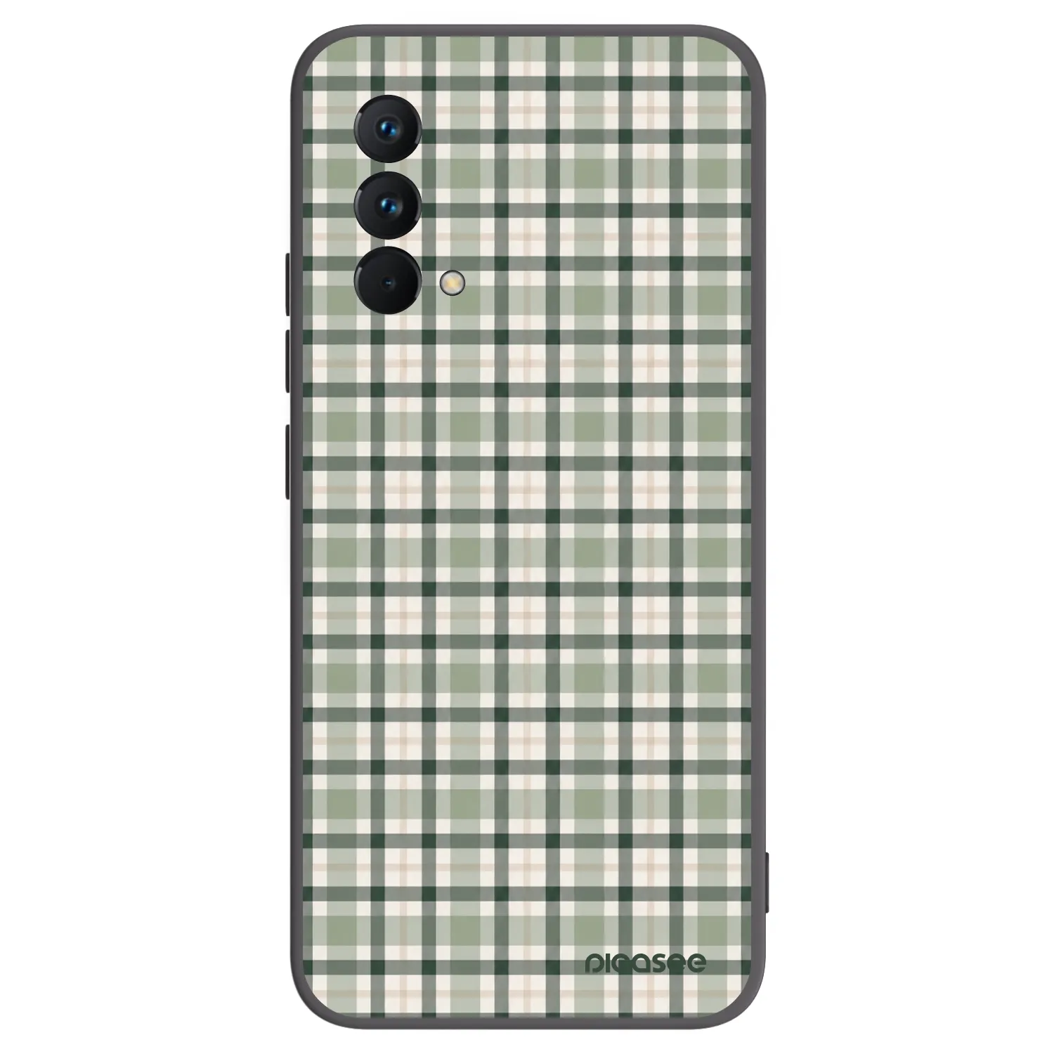 Picasee Realme GT Master Edition 5G Hülle - Schwarzes Silikon - Sage Tartan