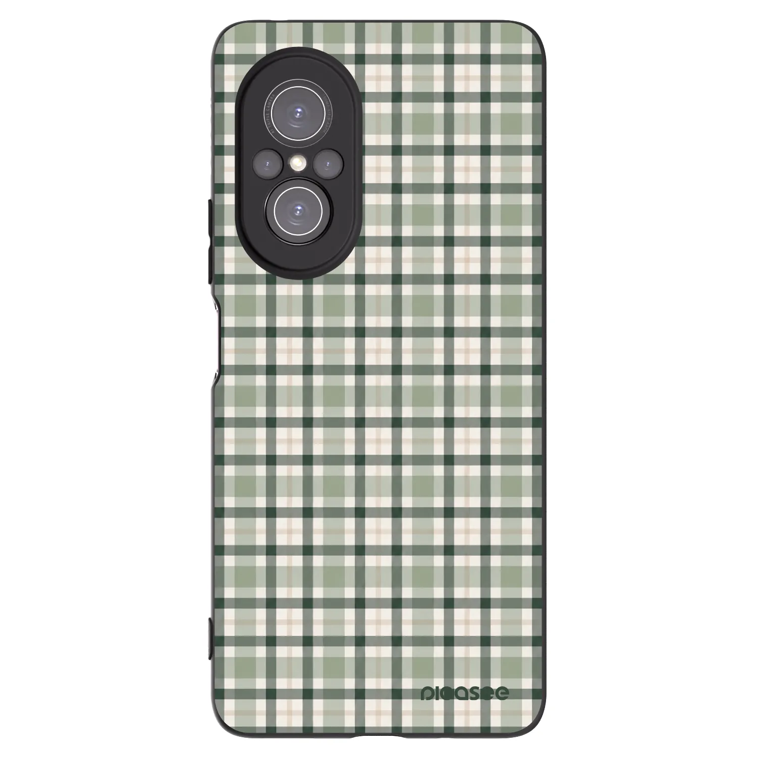 Picasee Huawei Nova 9 SE Hülle - Schwarzes Silikon - Sage Tartan