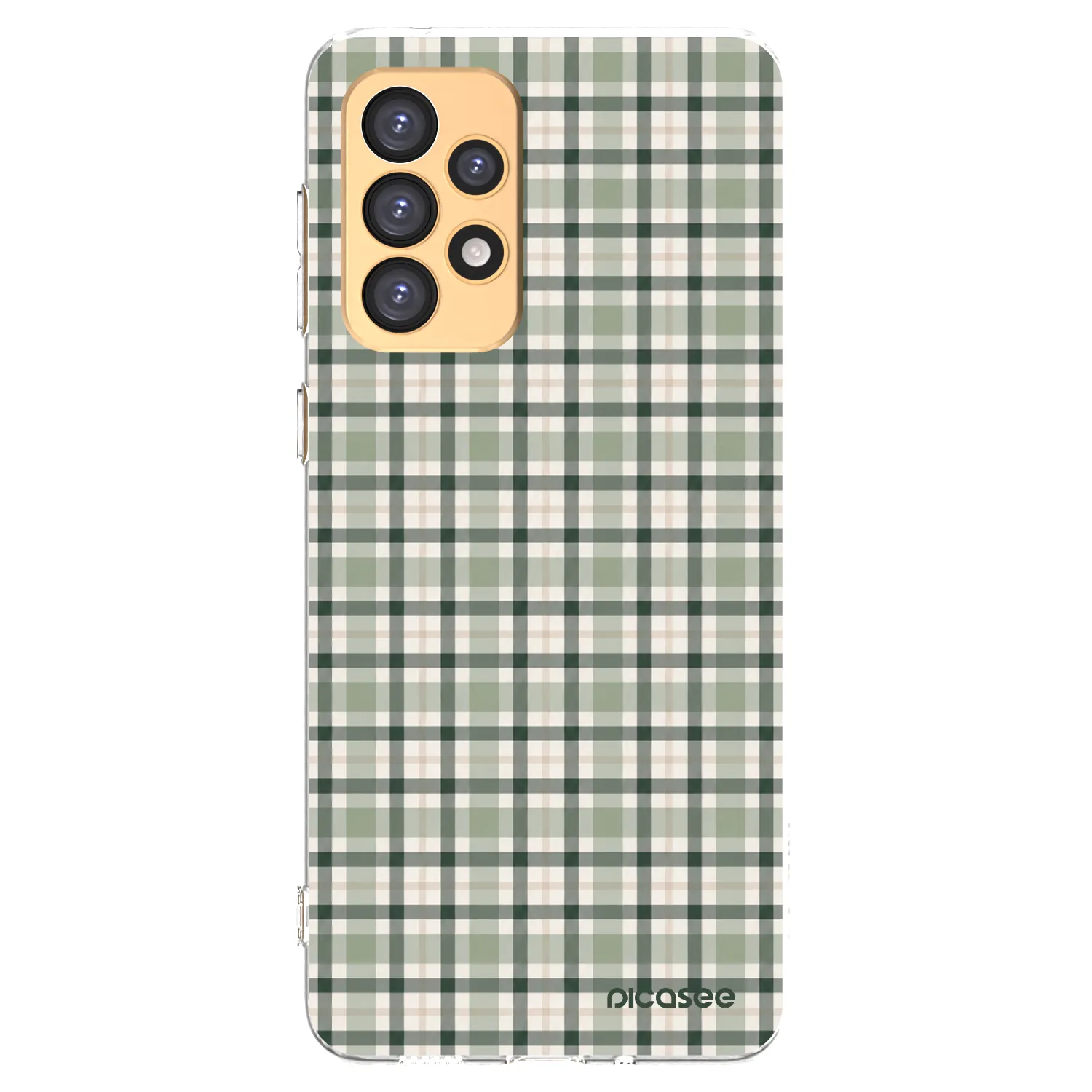 Picasee Samsung Galaxy A33 5G A336 Hülle - Transparentes Silikon - Sage Tartan