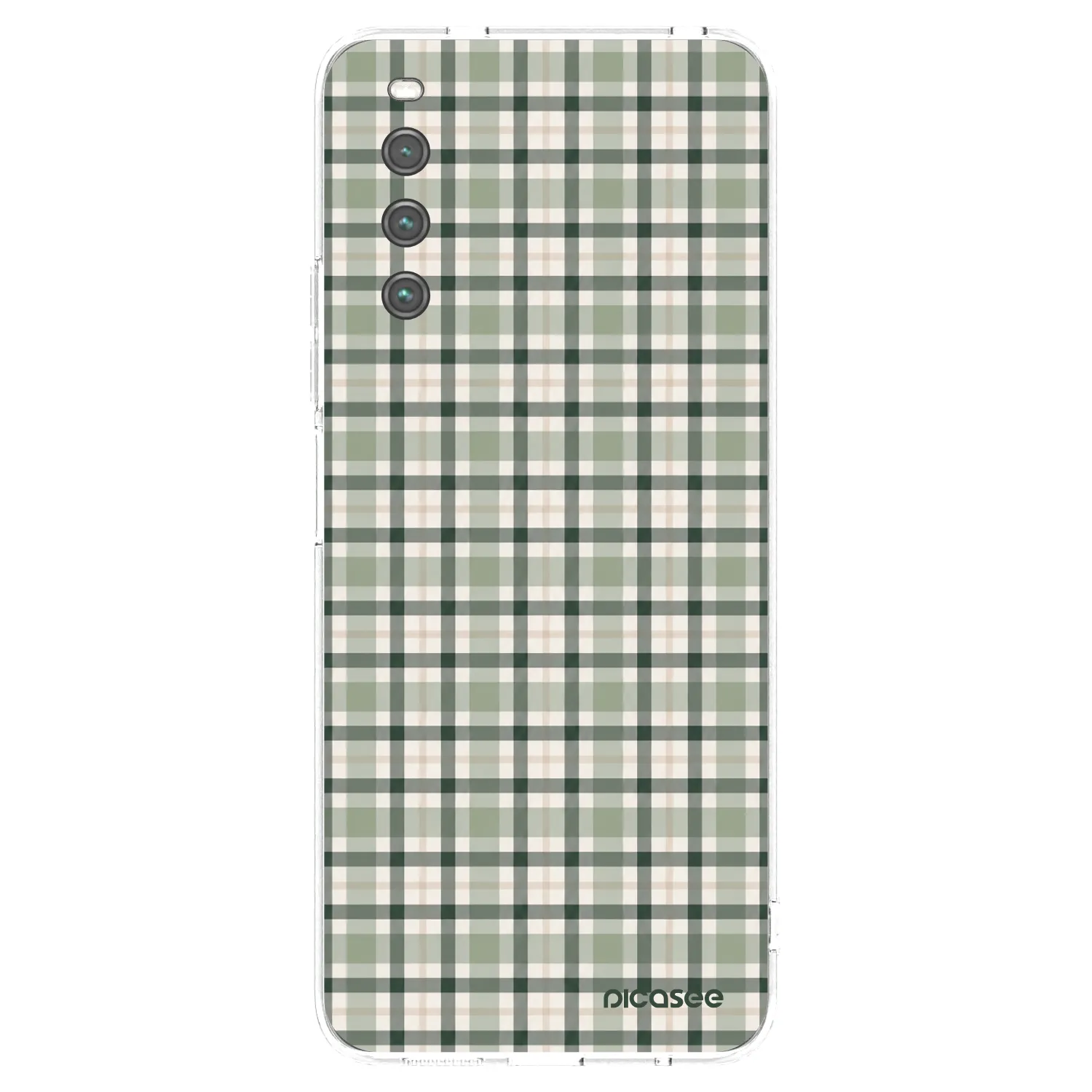 Picasee Sony Xperia 10 IV 5G Hülle - Transparentes Silikon - Sage Tartan