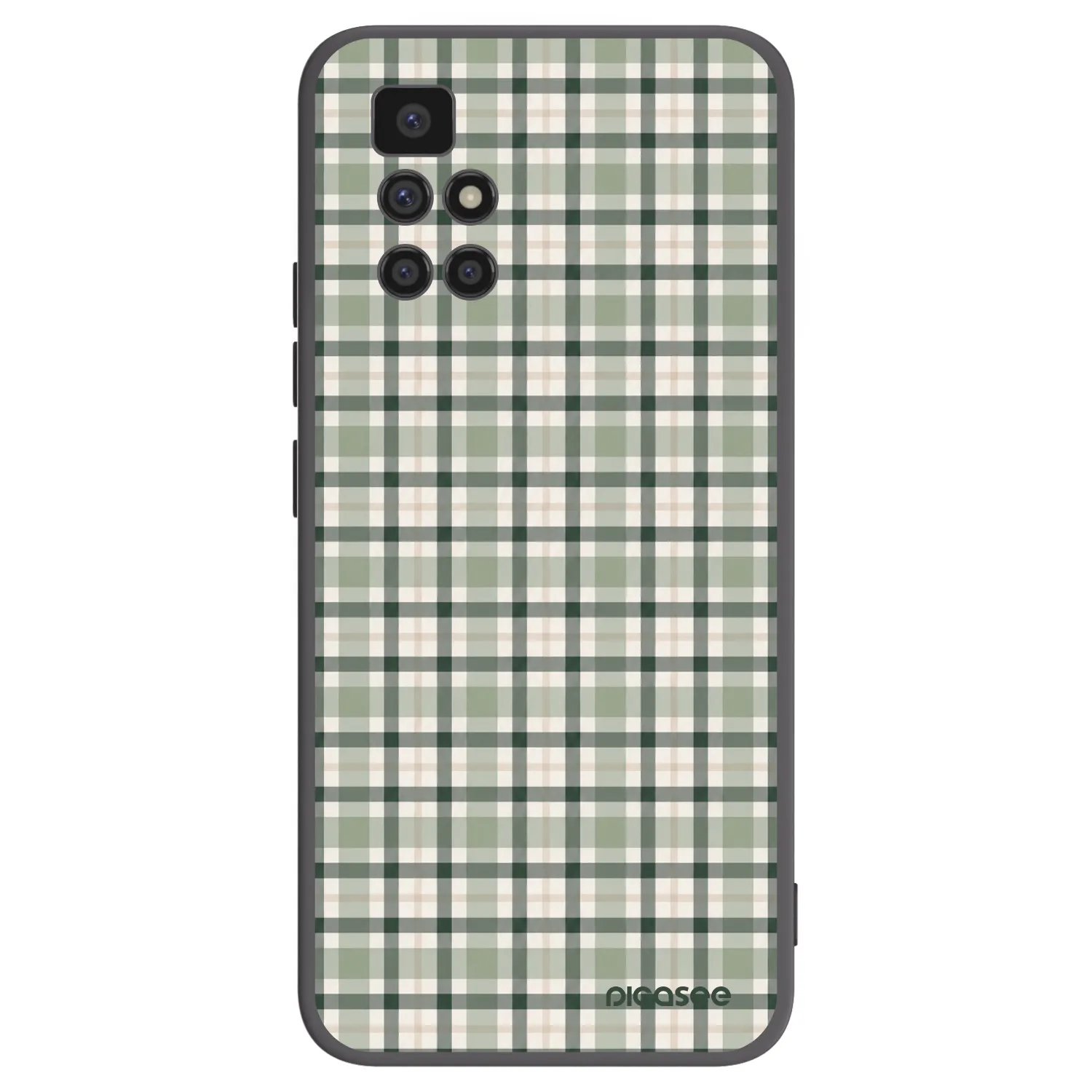 Picasee Xiaomi Redmi 10 (2022) Hülle - Schwarzes Silikon - Sage Tartan