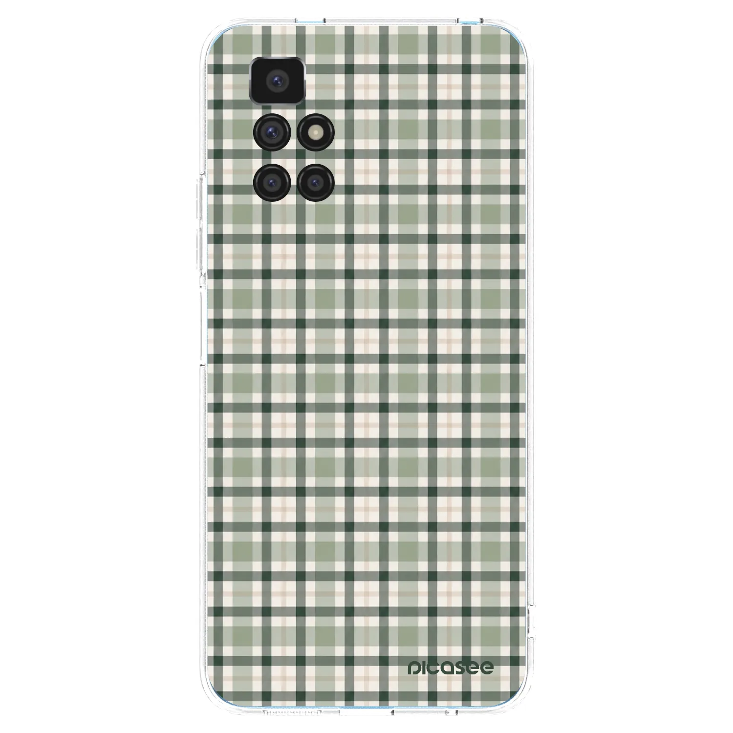 Picasee Xiaomi Redmi 10 (2022) Hülle - Transparentes Silikon - Sage Tartan