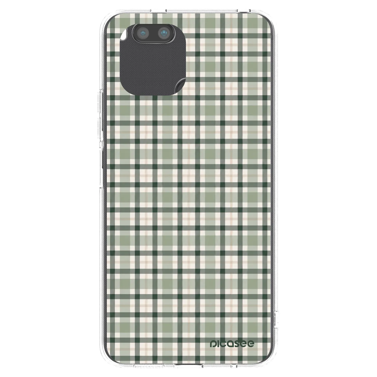 Picasee Xiaomi Redmi A1 Hülle - Transparentes Silikon - Sage Tartan
