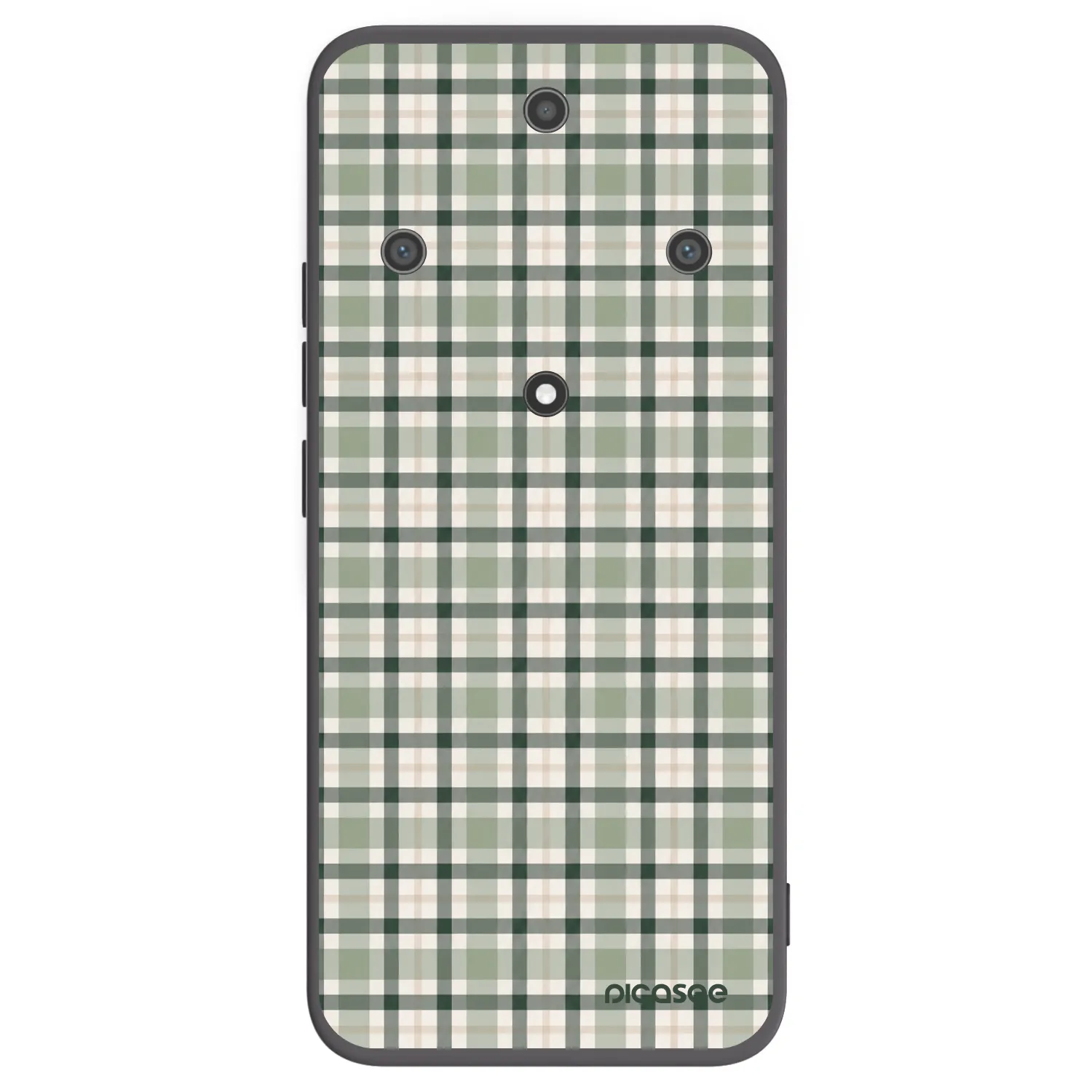 Picasee Honor Magic5 Lite 5G Hülle - Schwarzes Silikon - Sage Tartan