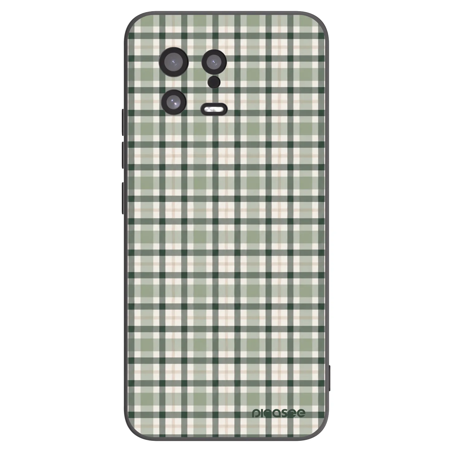 Picasee Xiaomi 13 Hülle - Schwarzes Silikon - Sage Tartan