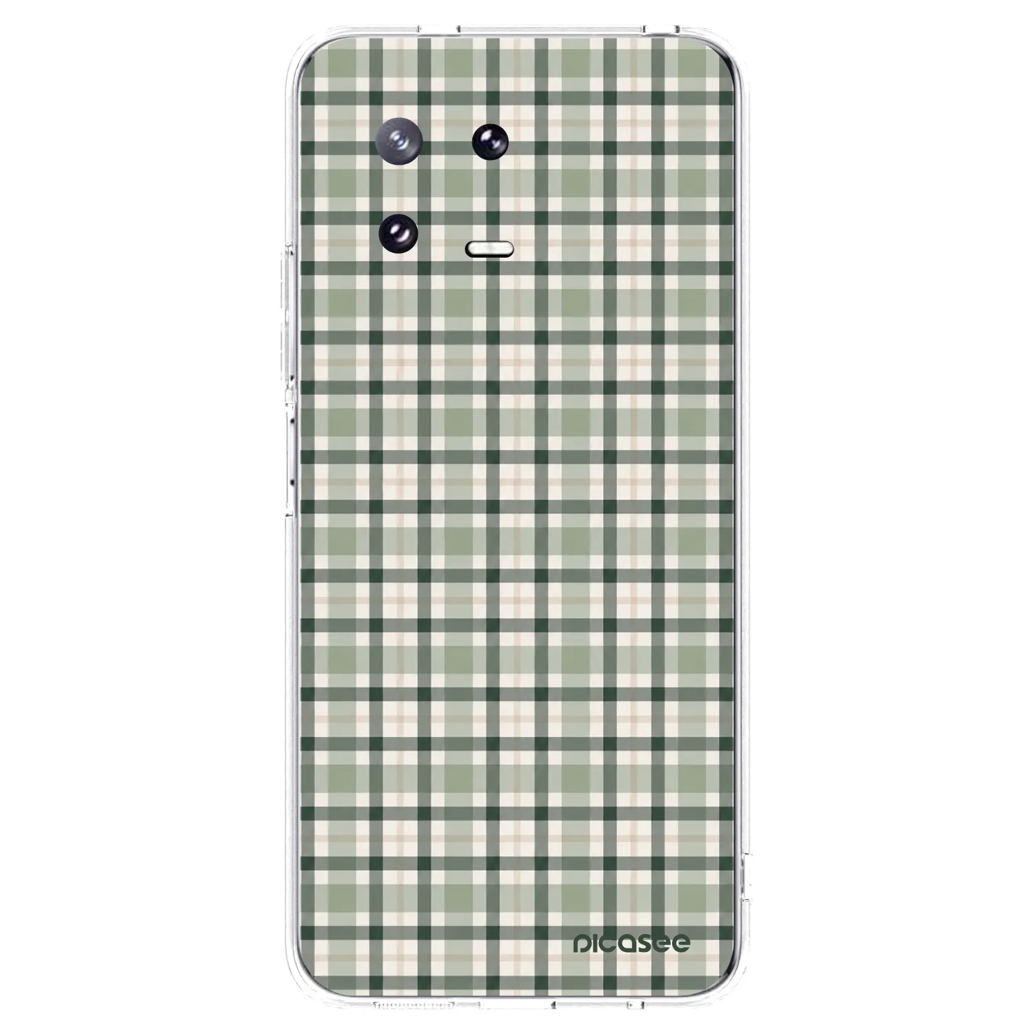 Picasee Xiaomi 13 Pro Hülle - Transparentes Silikon - Sage Tartan
