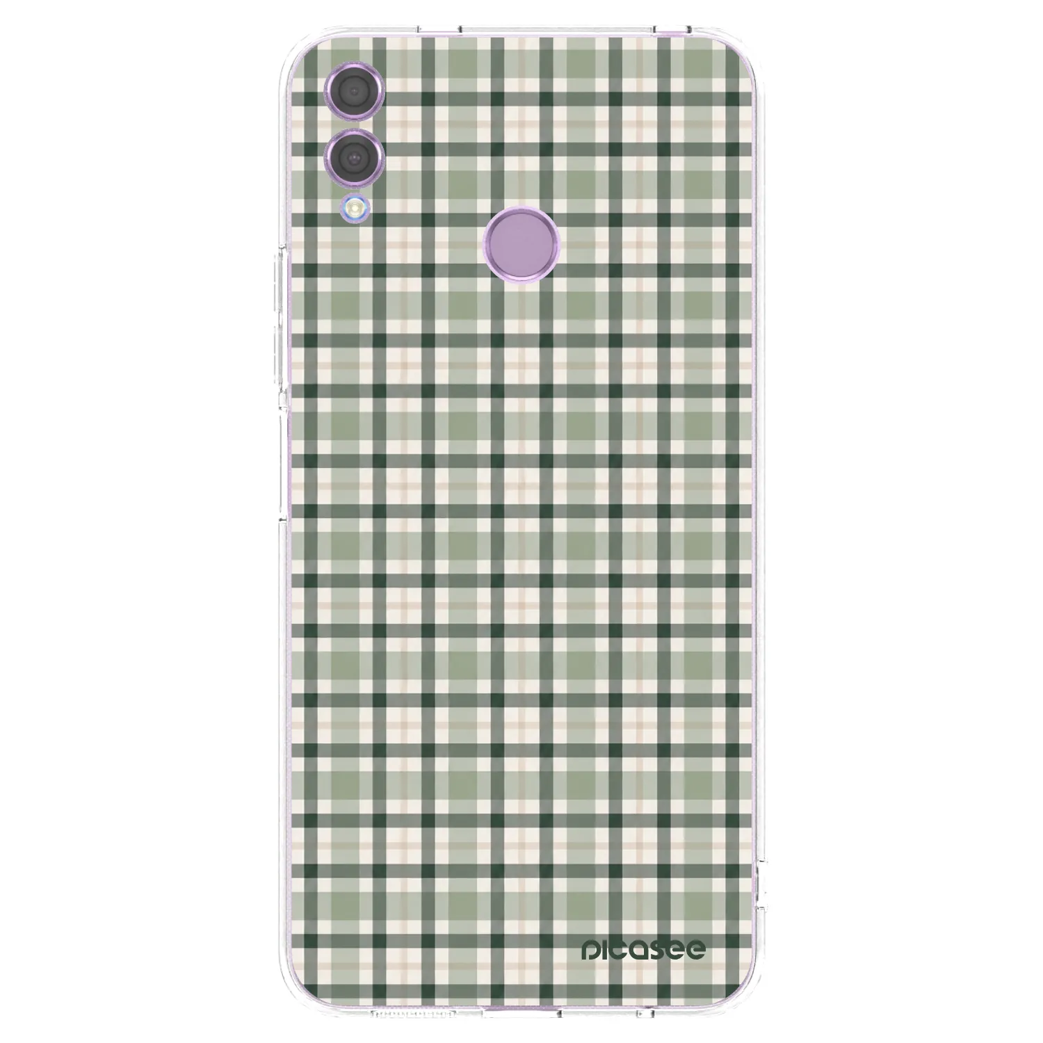 Picasee Honor 8X Hülle - Transparentes Silikon - Sage Tartan