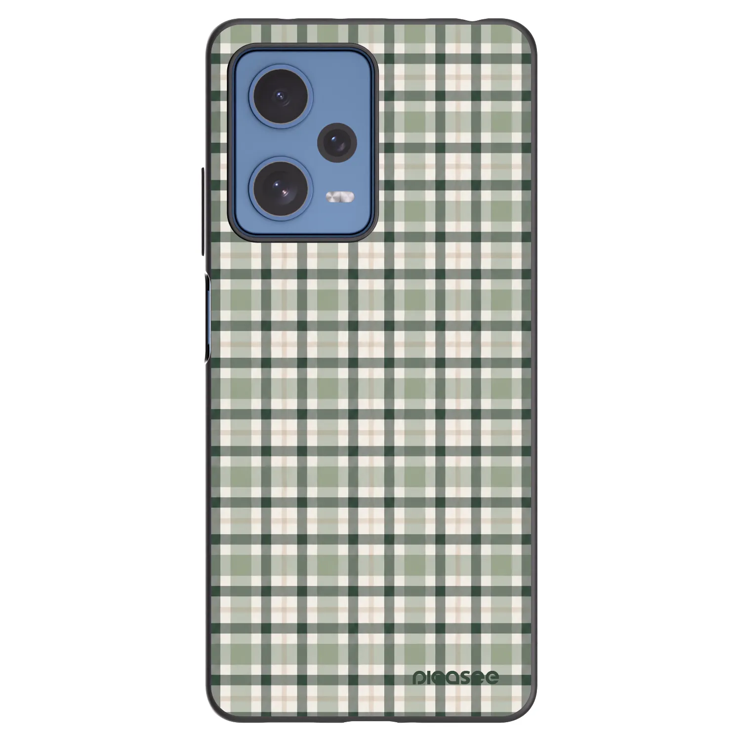 Picasee Xiaomi Redmi Note 12 Pro 5G Hülle - Schwarzes Silikon - Sage Tartan