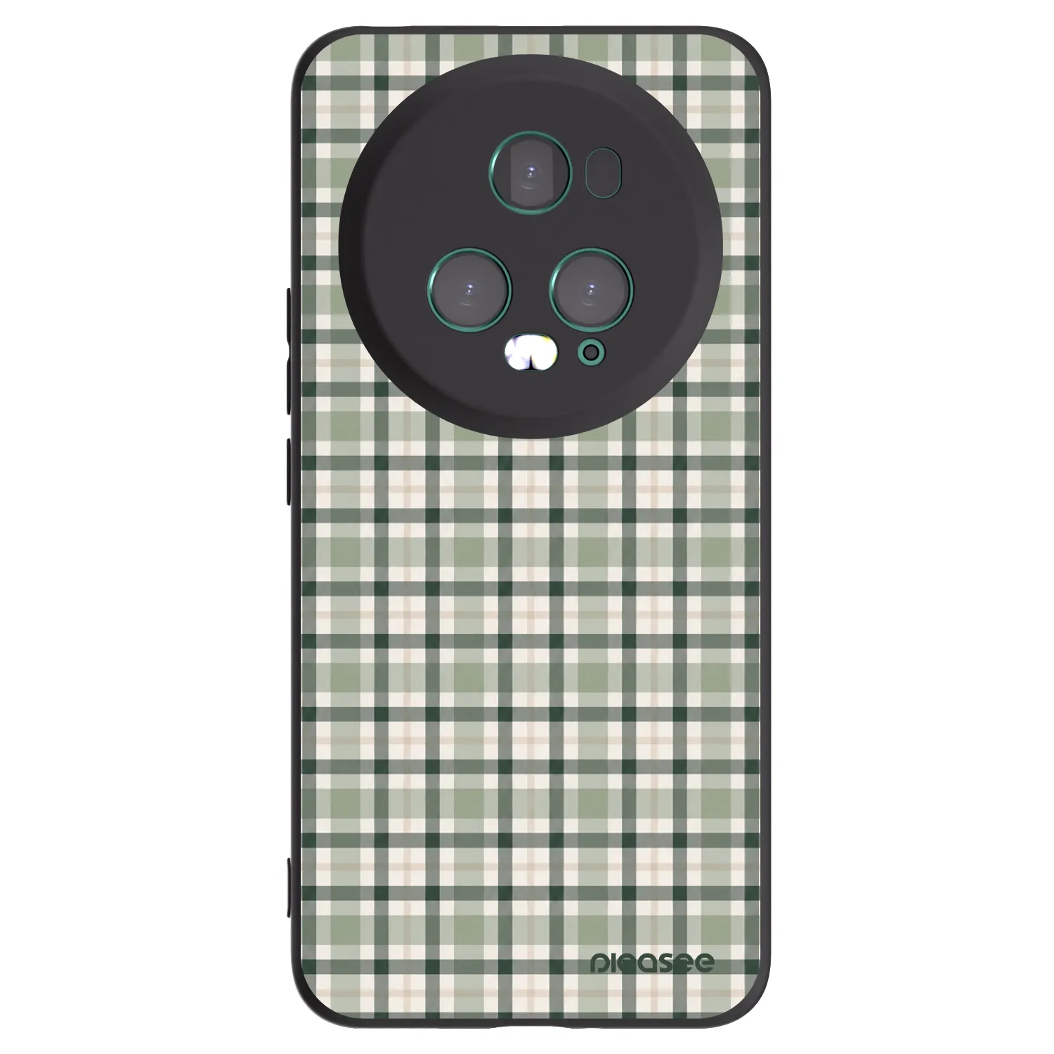 Picasee Honor Magic5 Pro Hülle - Schwarzes Silikon - Sage Tartan