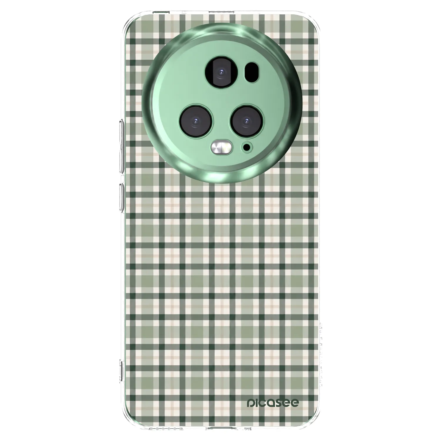 Picasee Honor Magic5 Pro Hülle - Transparentes Silikon - Sage Tartan