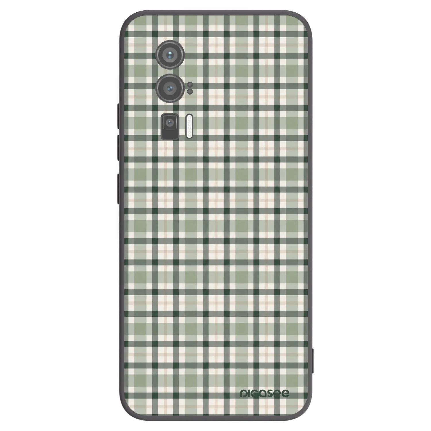 Picasee Xiaomi Poco F5 Pro 5G Hülle - Schwarzes Silikon - Sage Tartan