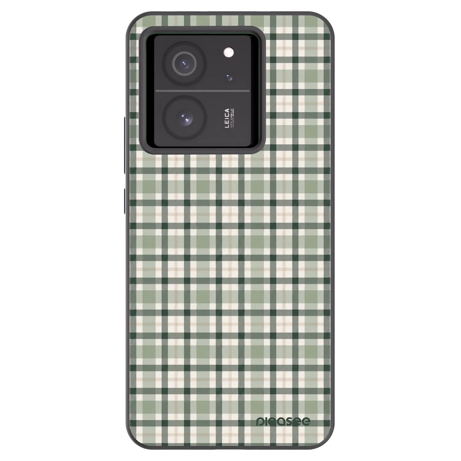 Picasee Xiaomi 13T Hülle - Schwarzes Silikon - Sage Tartan
