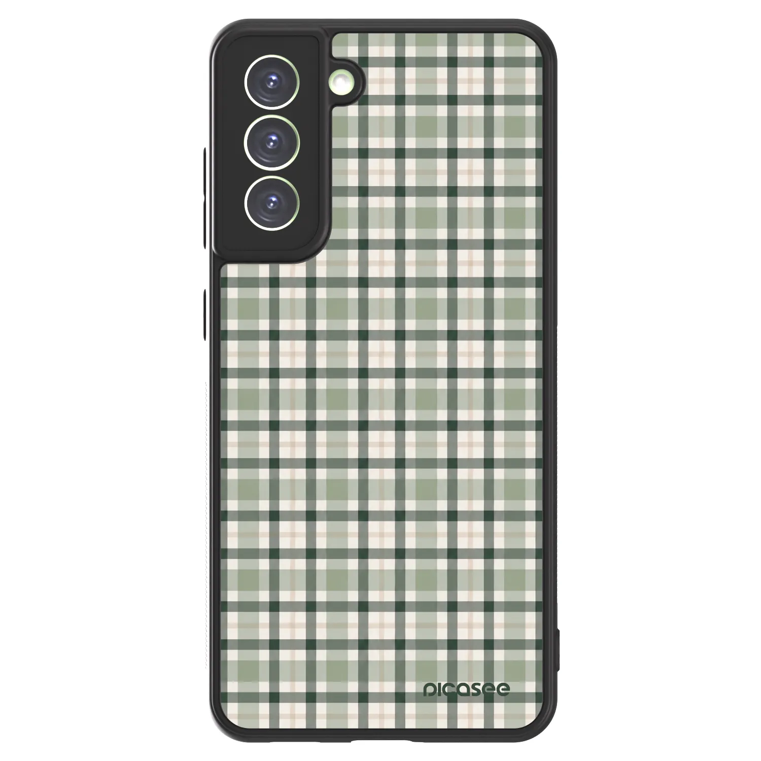 Picasee ULTIMATE CASE PowerShare für Samsung Galaxy S21 FE 5G - Sage Tartan
