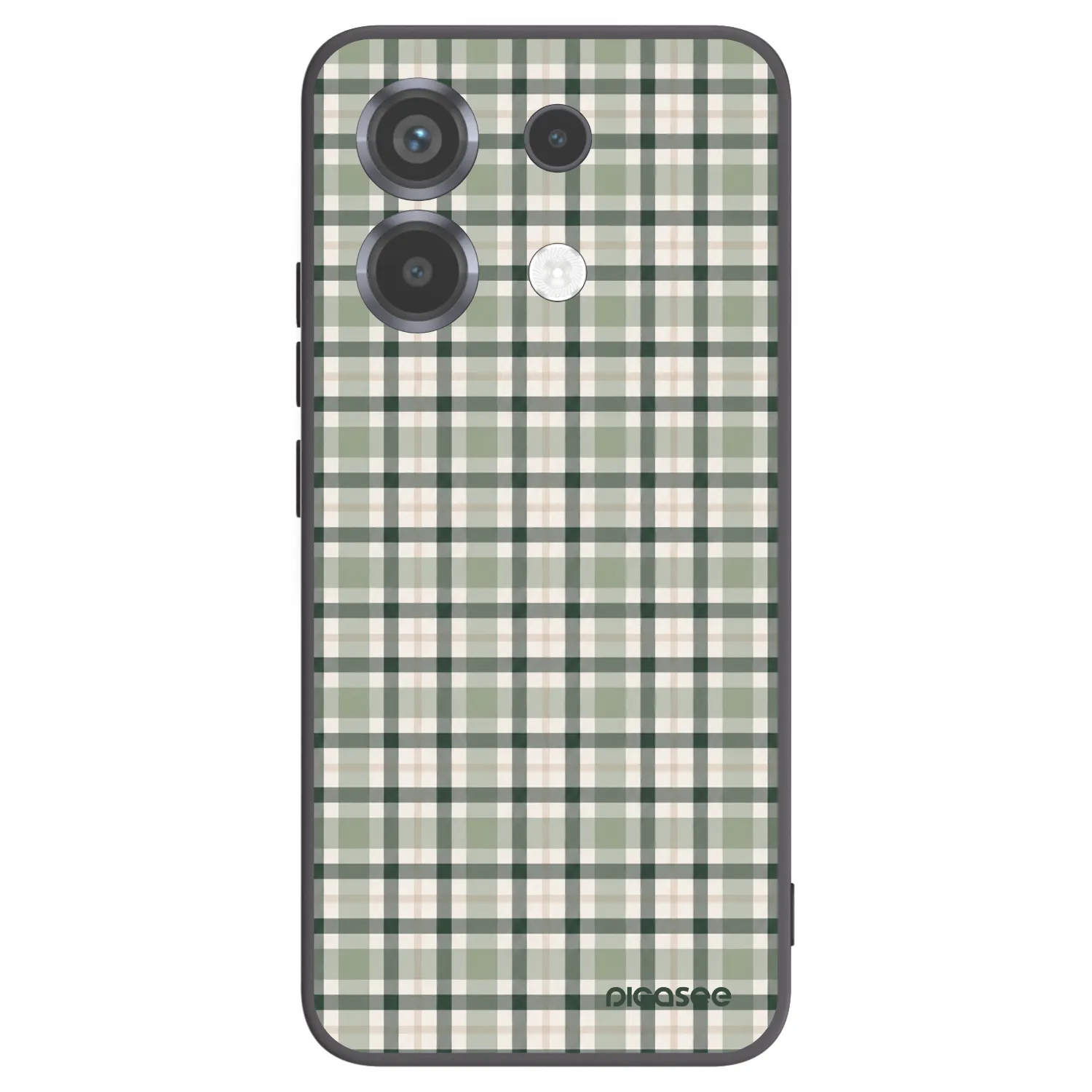 Picasee Xiaomi Poco X6 Hülle - Schwarzes Silikon - Sage Tartan