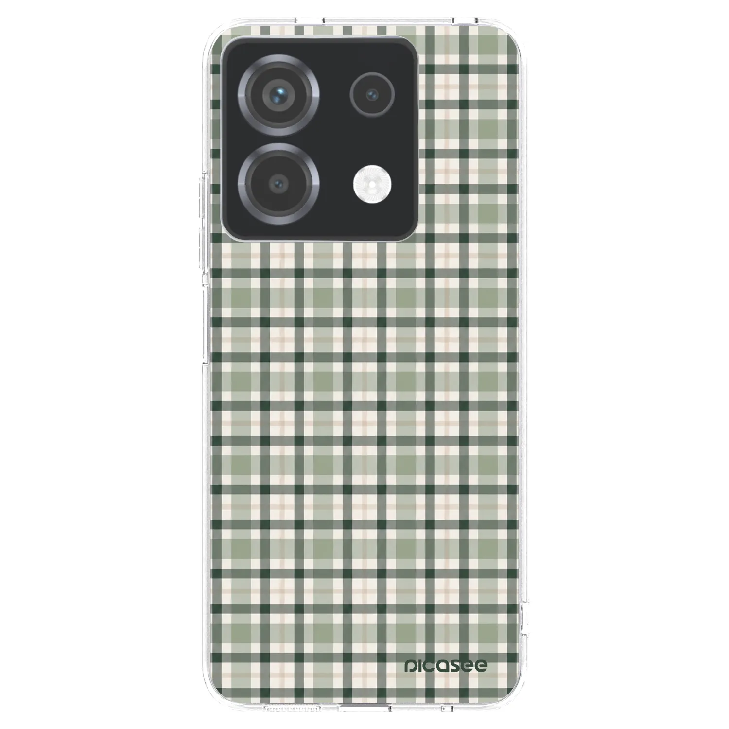 Picasee Xiaomi Poco X6 Hülle - Transparentes Silikon - Sage Tartan