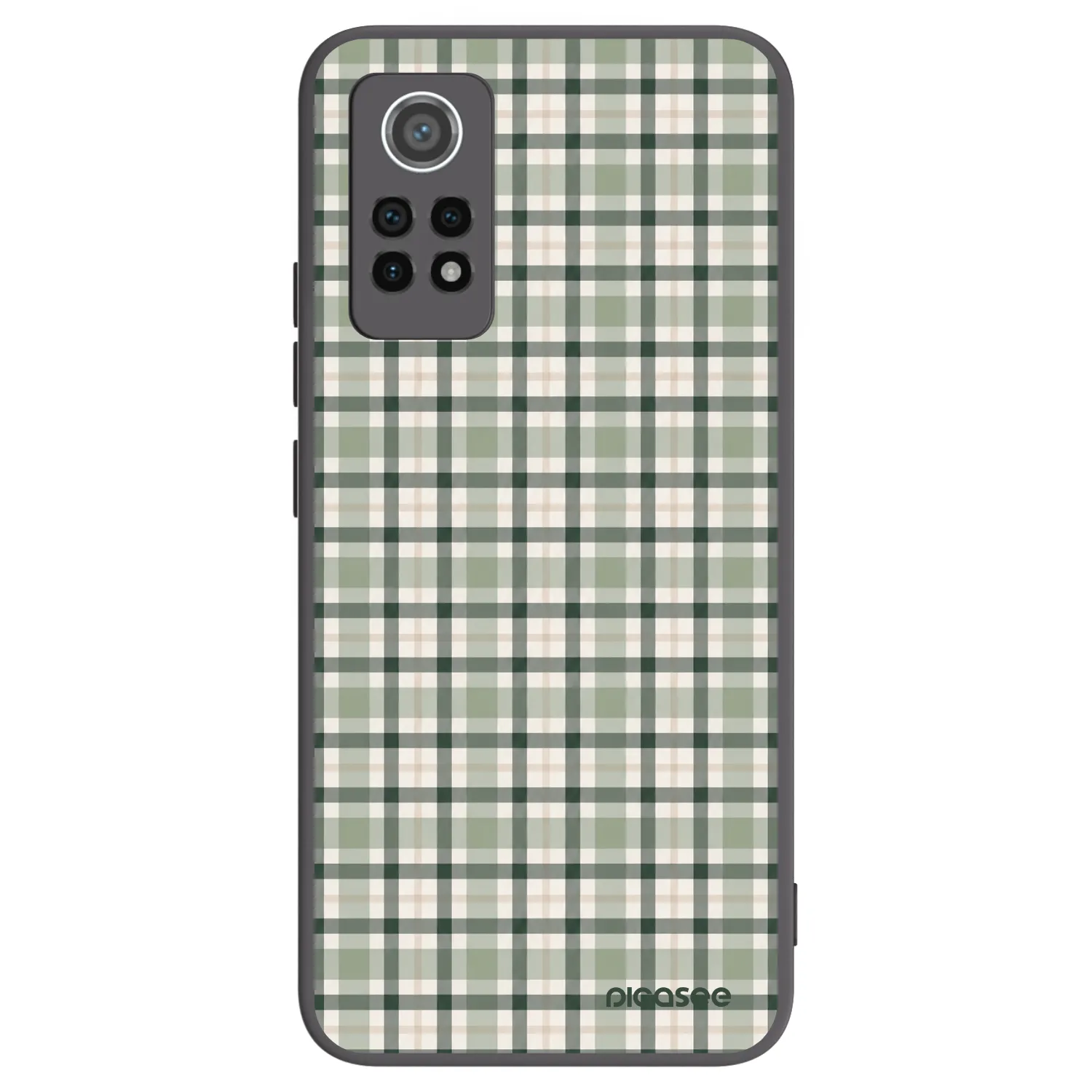 Picasee Xiaomi Redmi Note 12 Pro 4G Hülle - Schwarzes Silikon - Sage Tartan