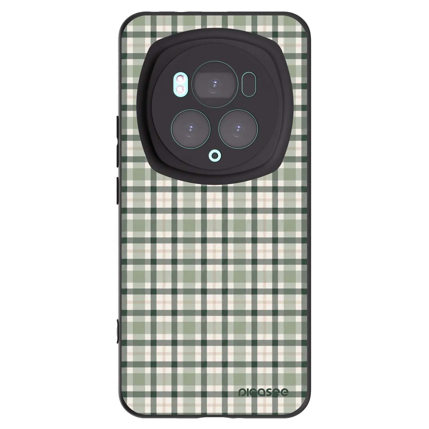 Picasee Honor Magic6 Pro Hülle - Schwarzes Silikon - Sage Tartan