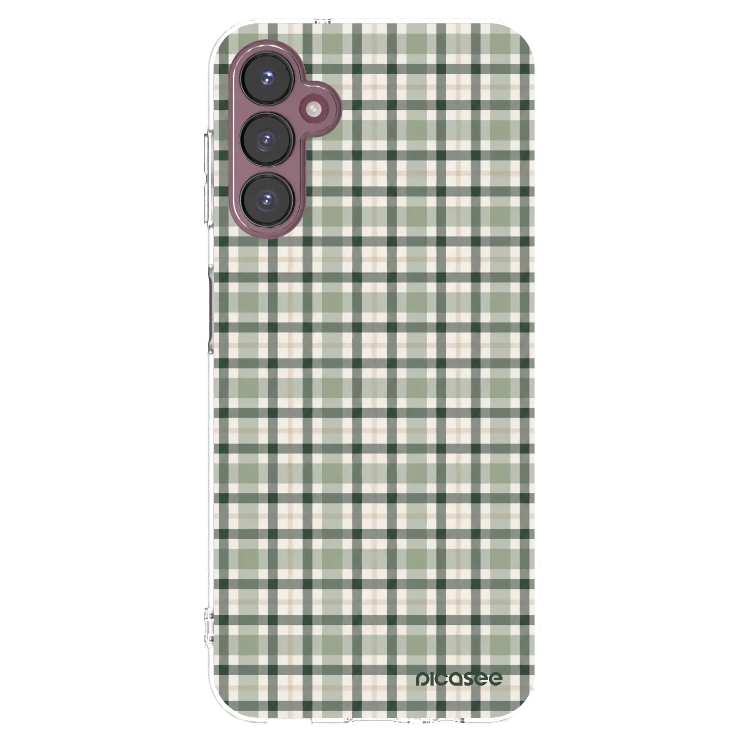 Picasee Samsung Galaxy A05s A057G Hülle - Transparentes Silikon - Sage Tartan