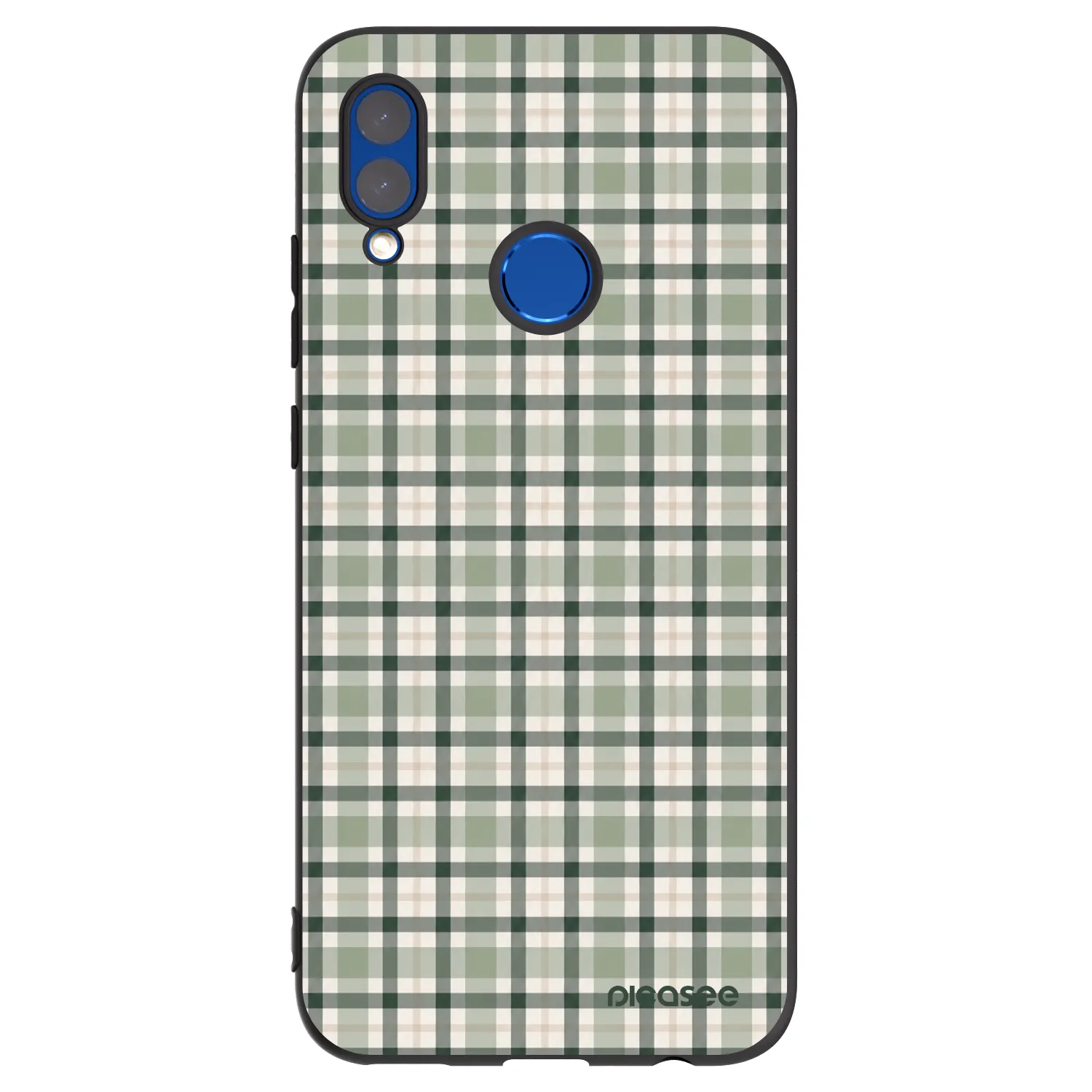 Picasee Huawei P Smart 2019 Hülle - Schwarzes Silikon - Sage Tartan