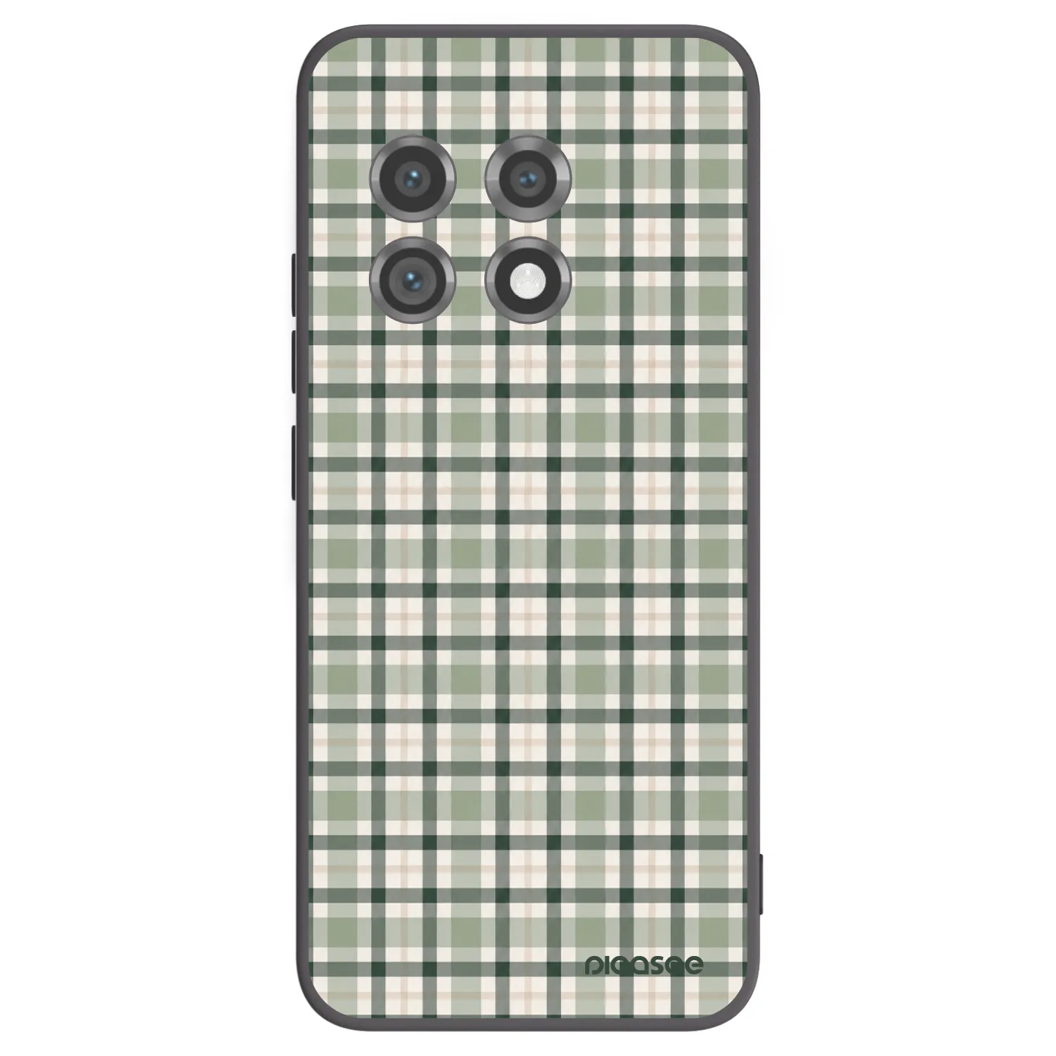 Picasee OnePlus 11 5G Hülle - Schwarzes Silikon - Sage Tartan
