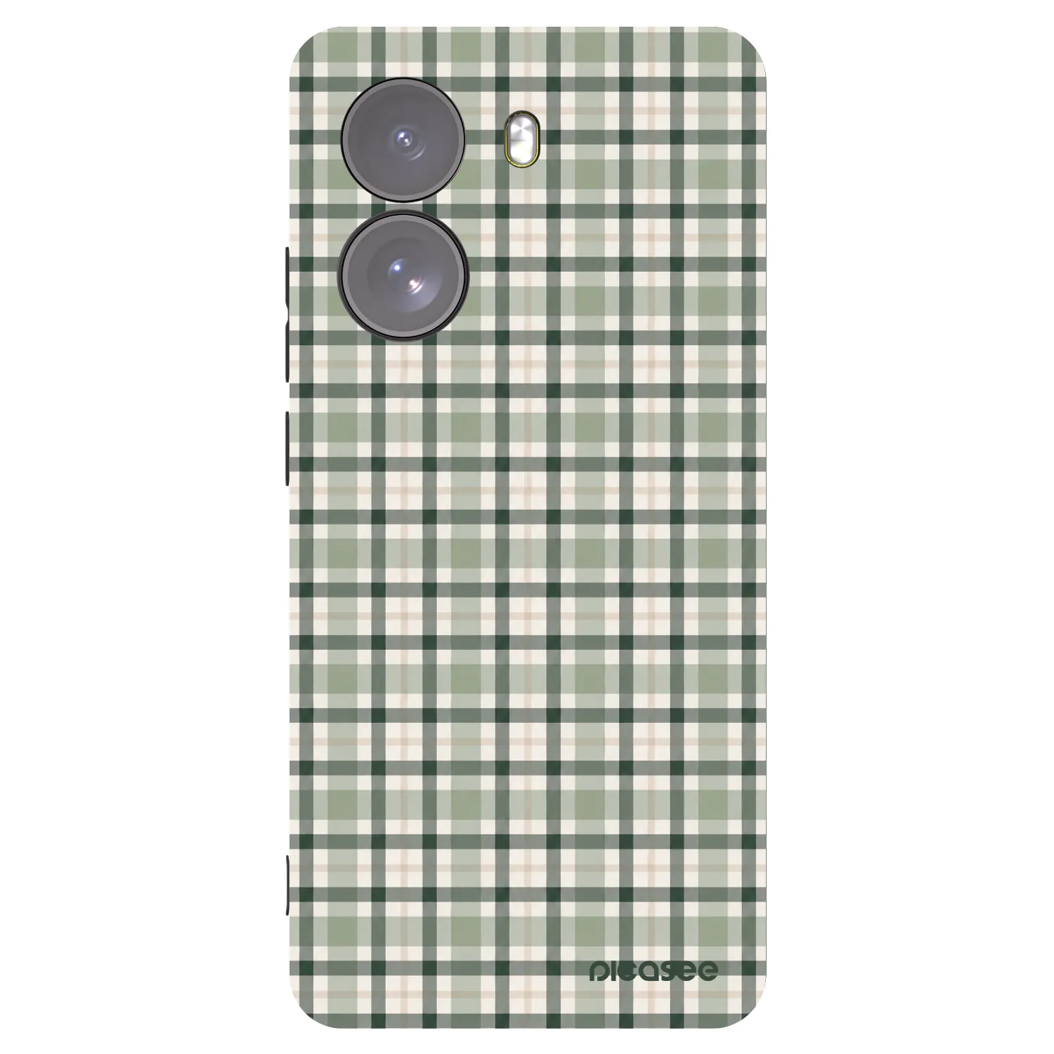 Picasee Xiaomi Poco X7 Hülle - Schwarzes Silikon - Sage Tartan