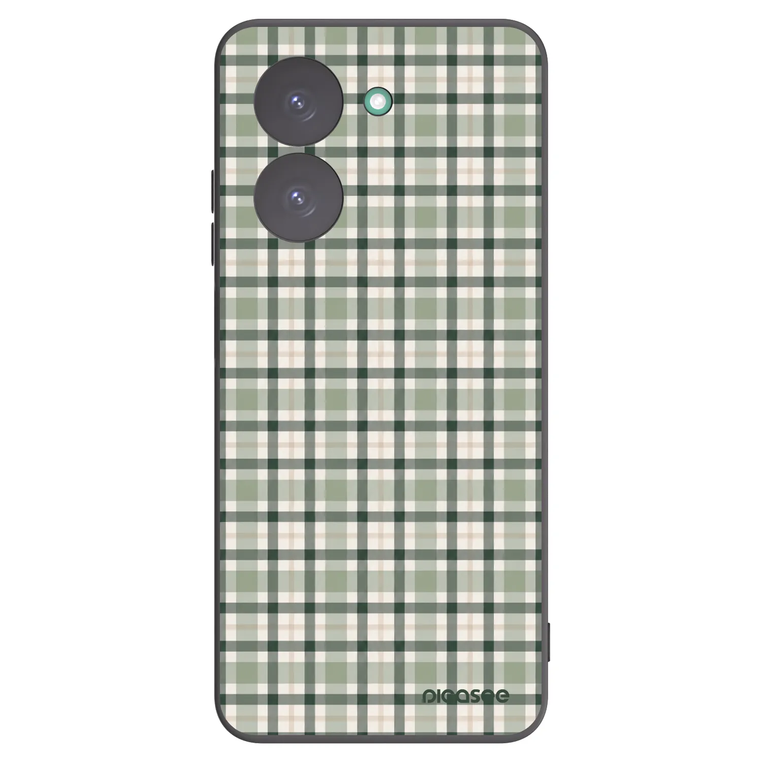 Picasee Xiaomi Redmi A5 Hülle - Schwarzes Silikon - Sage Tartan