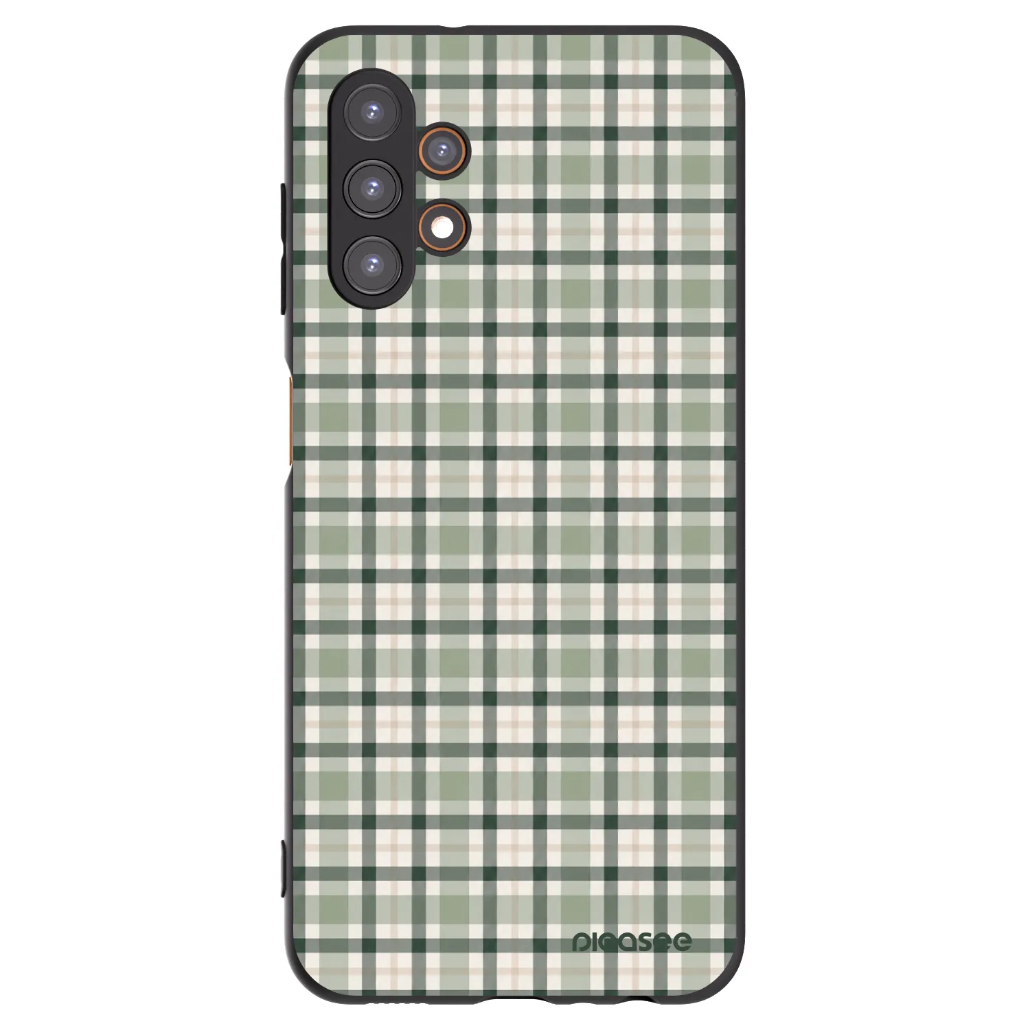 Picasee Samsung Galaxy A13 5G Hülle - Schwarzes Silikon - Sage Tartan
