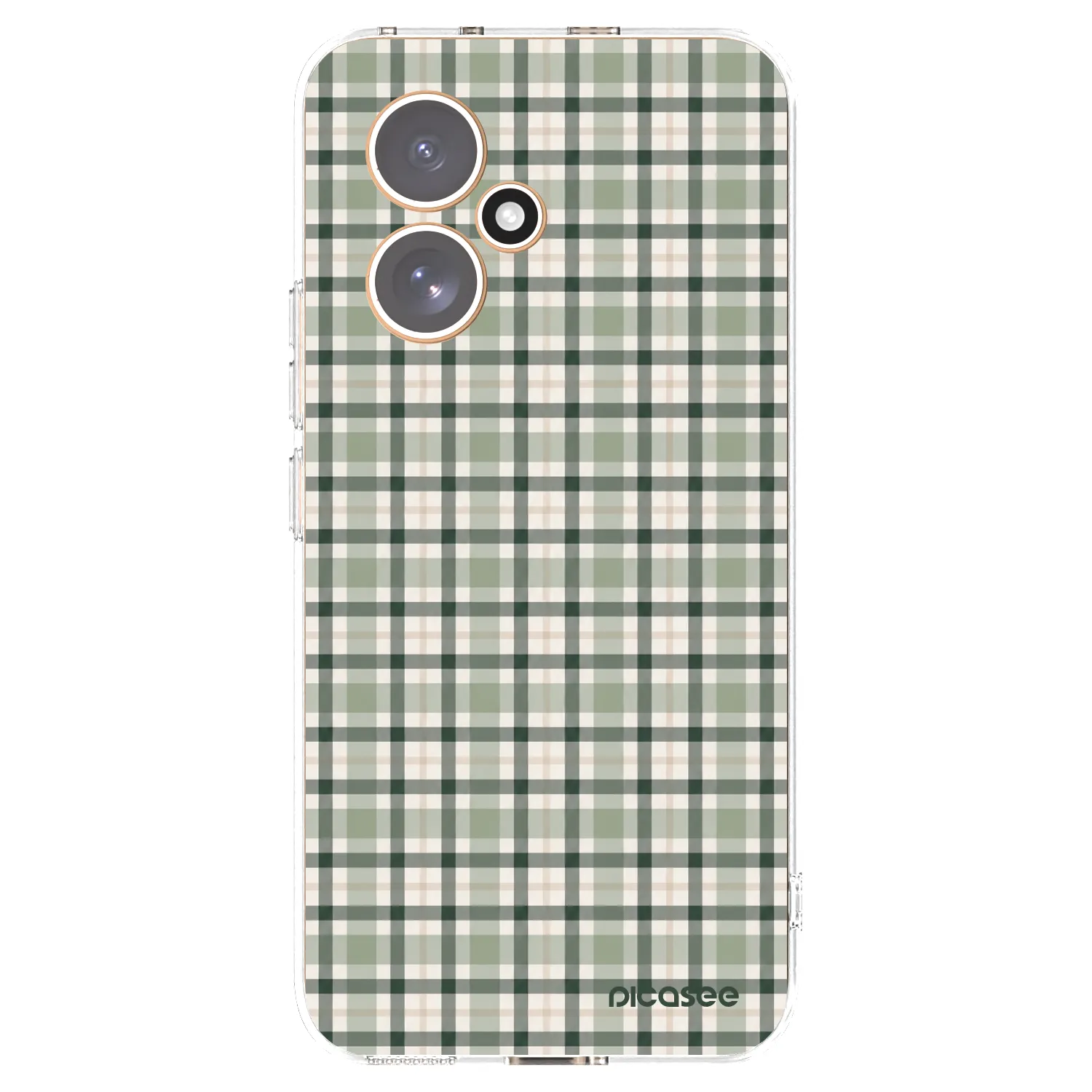Picasee Honor 400 5G Hülle - Transparentes Silikon - Sage Tartan