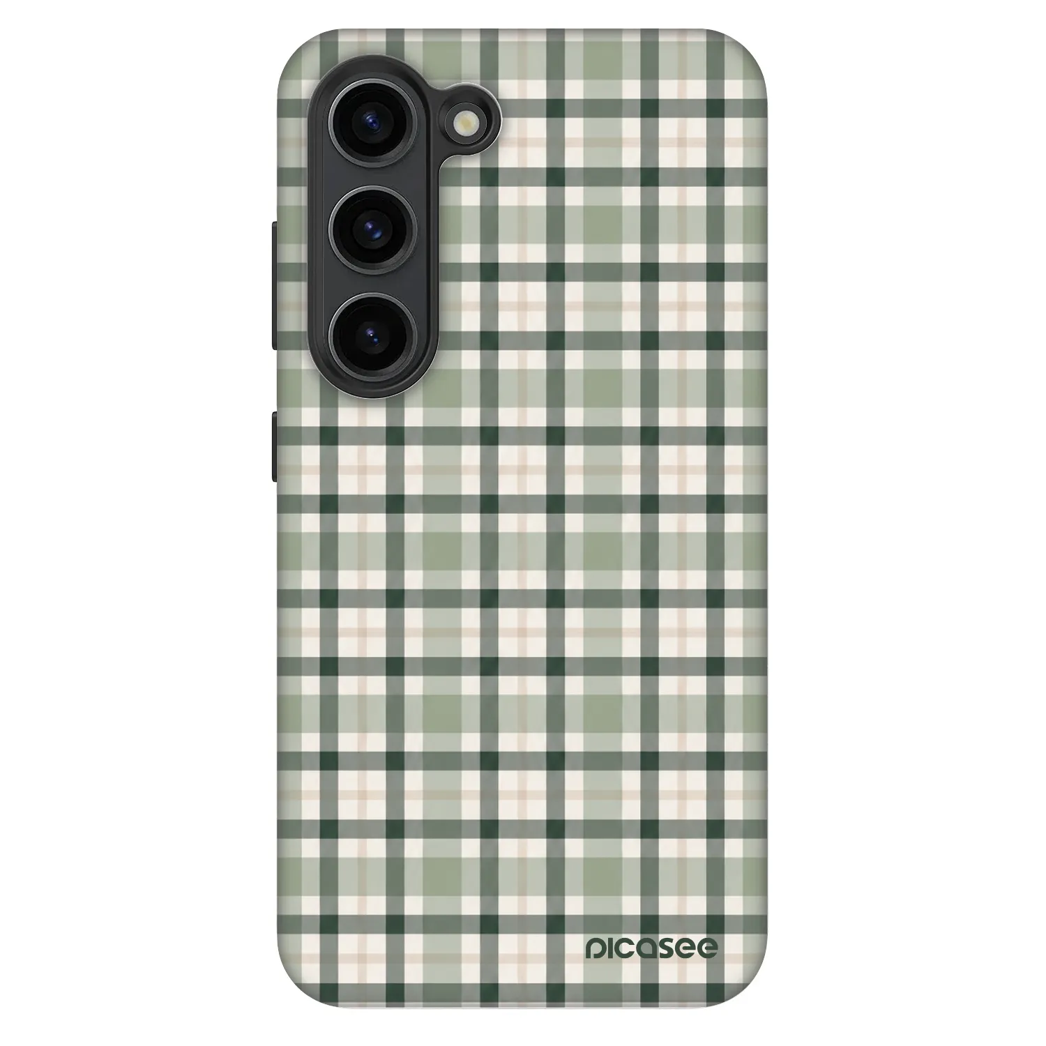 Picasee Fashion Case für Samsung Galaxy S23 5G - Sage Tartan