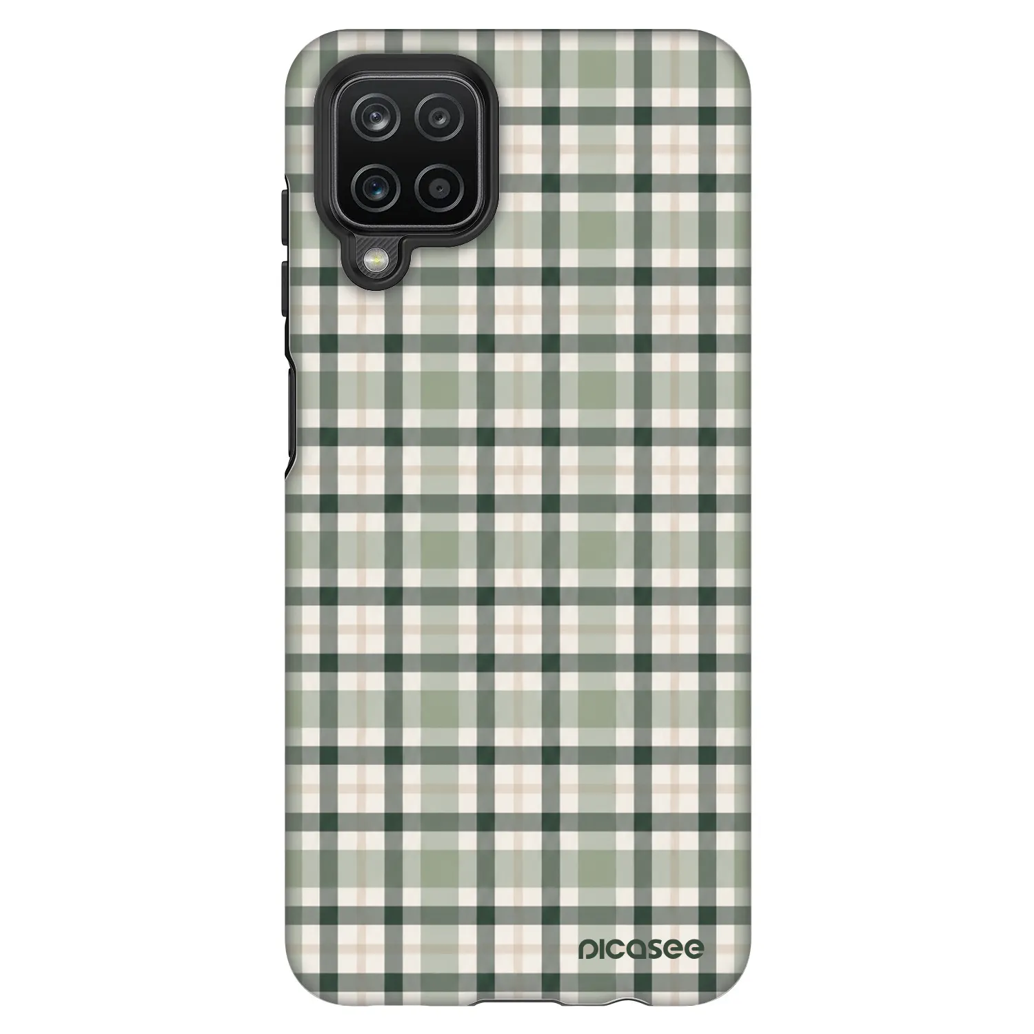 Picasee Fashion Case für Samsung Galaxy A12 A125F - Sage Tartan