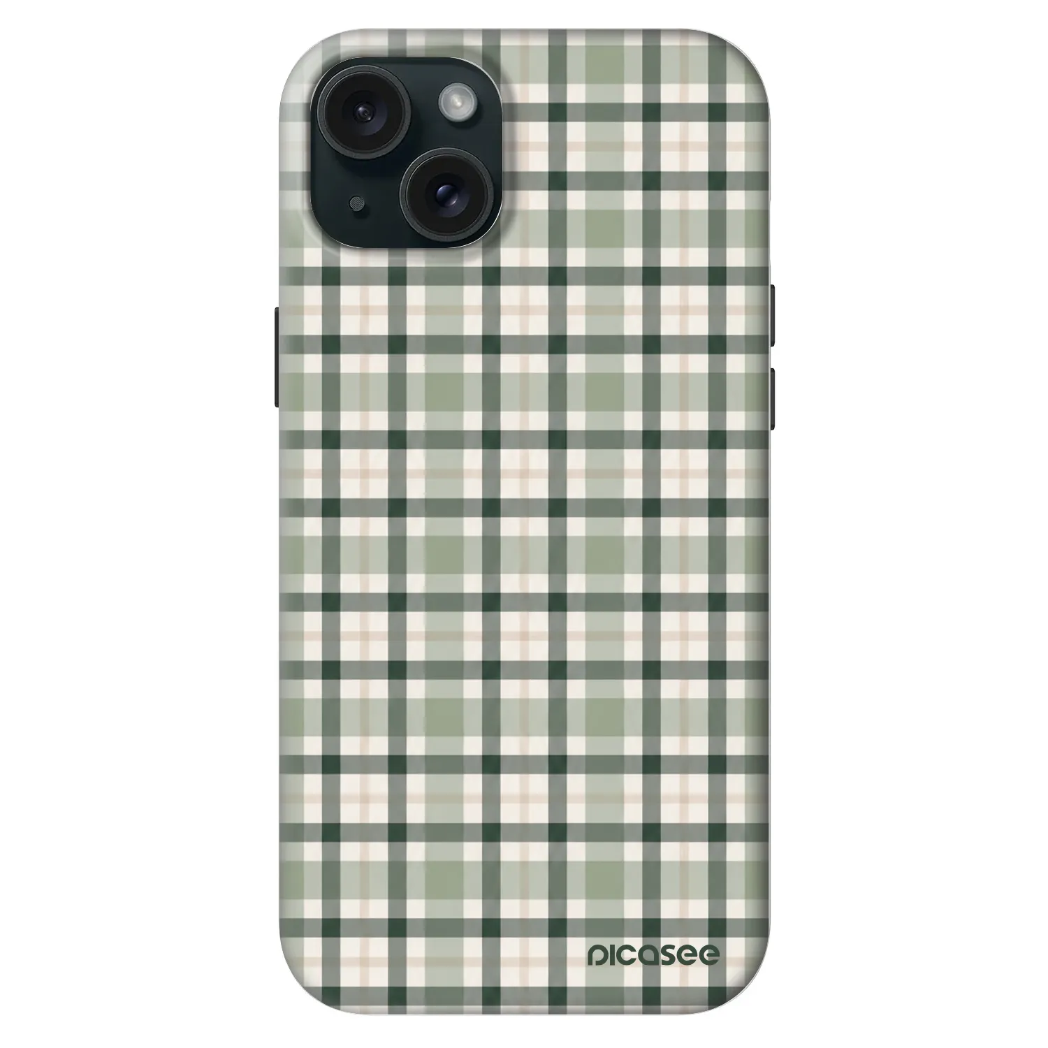 Picasee Fashion Case MagSafe für Apple iPhone 15 Plus - Sage Tartan