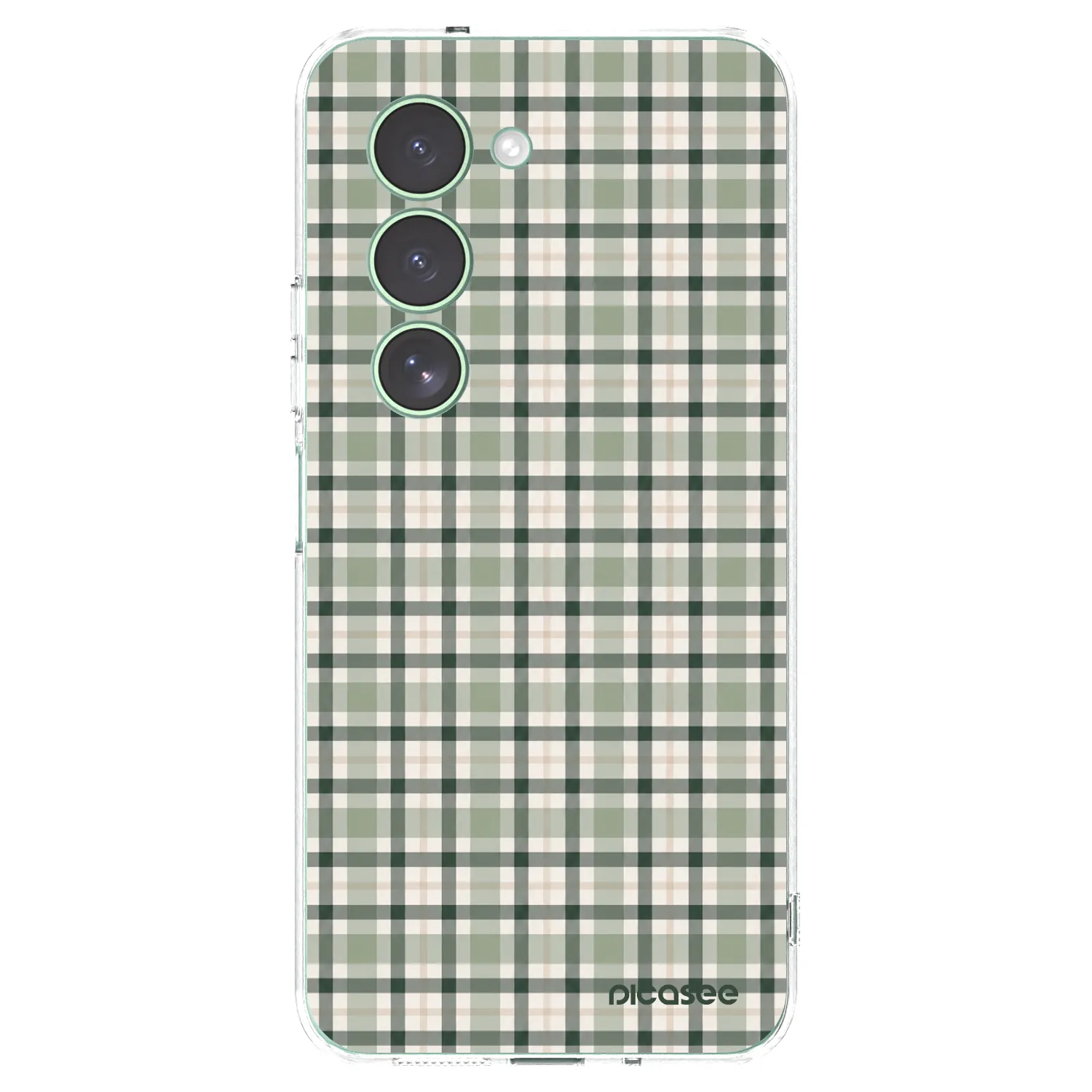 Picasee Xiaomi Redmi 15 5G Hülle - Transparentes Silikon - Sage Tartan