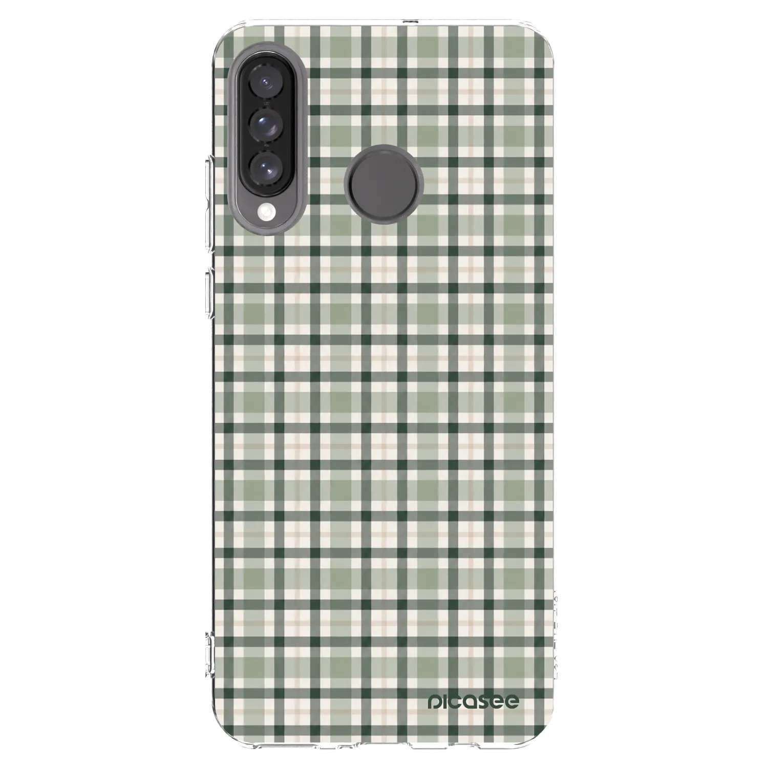 Picasee Huawei P30 Lite Hülle - Transparentes Silikon - Sage Tartan