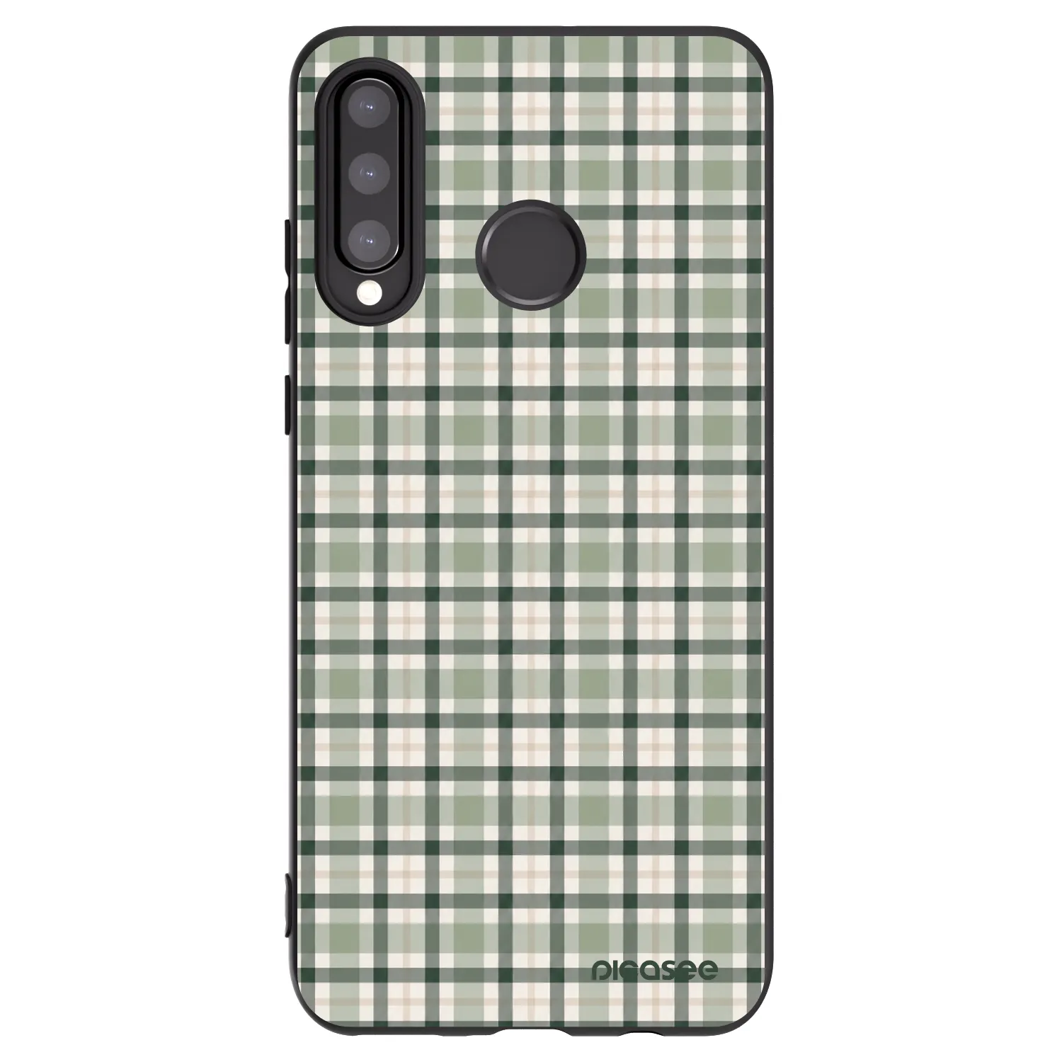 Picasee Huawei P30 Lite Hülle - Schwarzes Silikon - Sage Tartan