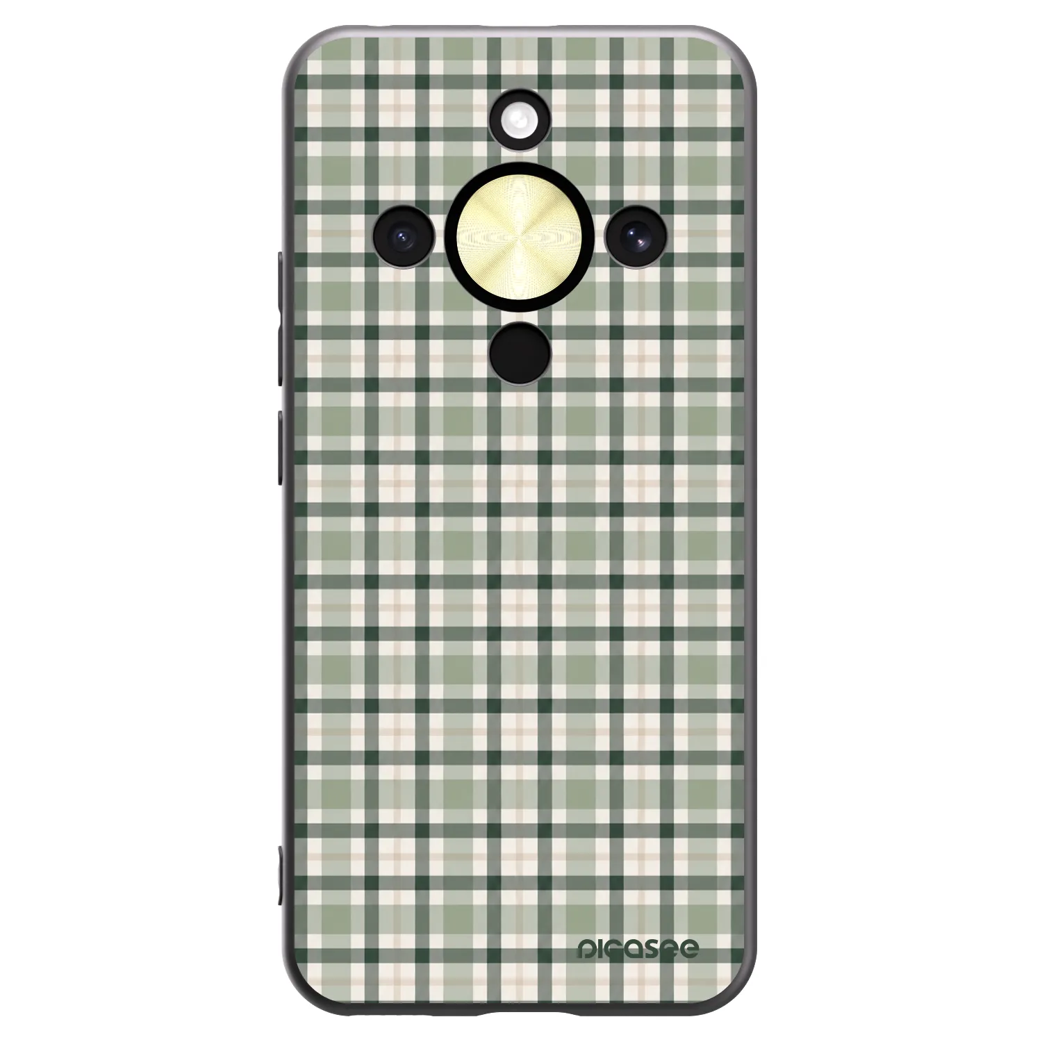 Picasee Honor Magic8 Lite 5G Hülle - Schwarzes Silikon - Sage Tartan