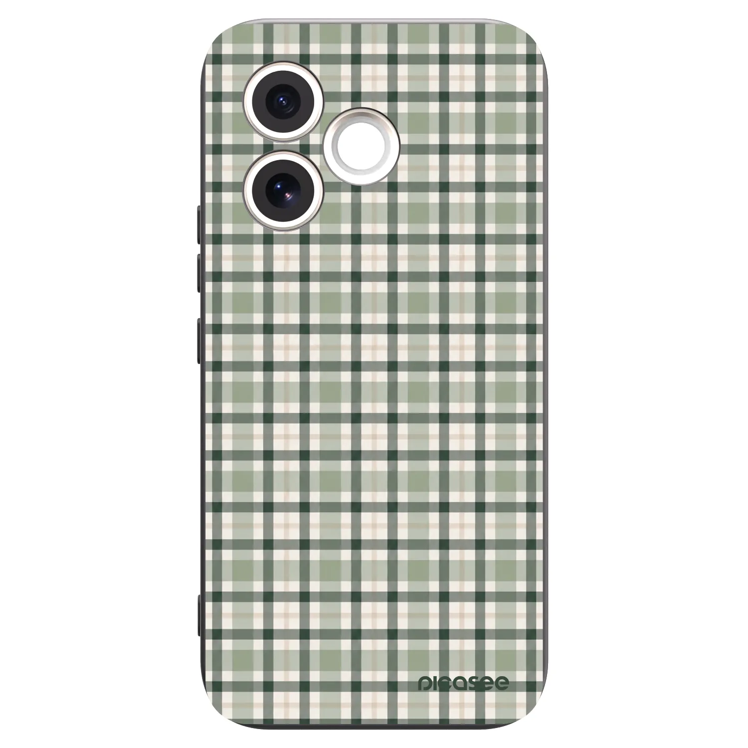 Picasee Honor 600 Lite Hülle - Schwarzes Silikon - Sage Tartan