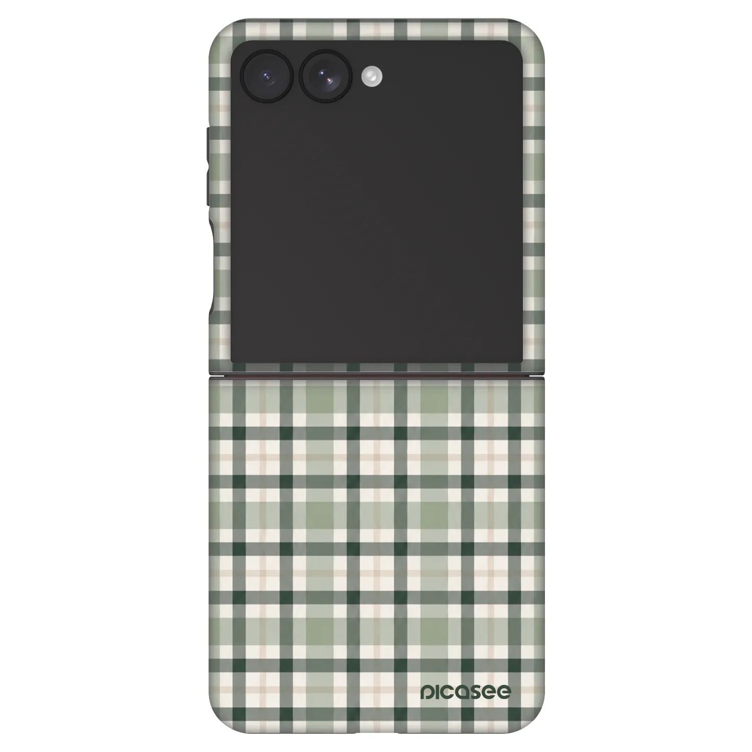 Picasee Fashion Case für Samsung Galaxy Z Flip7 5G - Sage Tartan