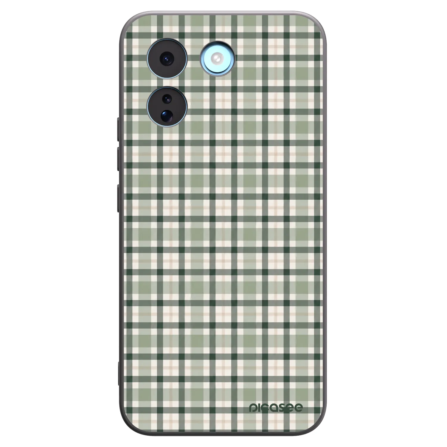 Picasee Xiaomi Redmi Note 17 Pro MAX 5G Hülle - Schwarzes Silikon - Sage Tartan
