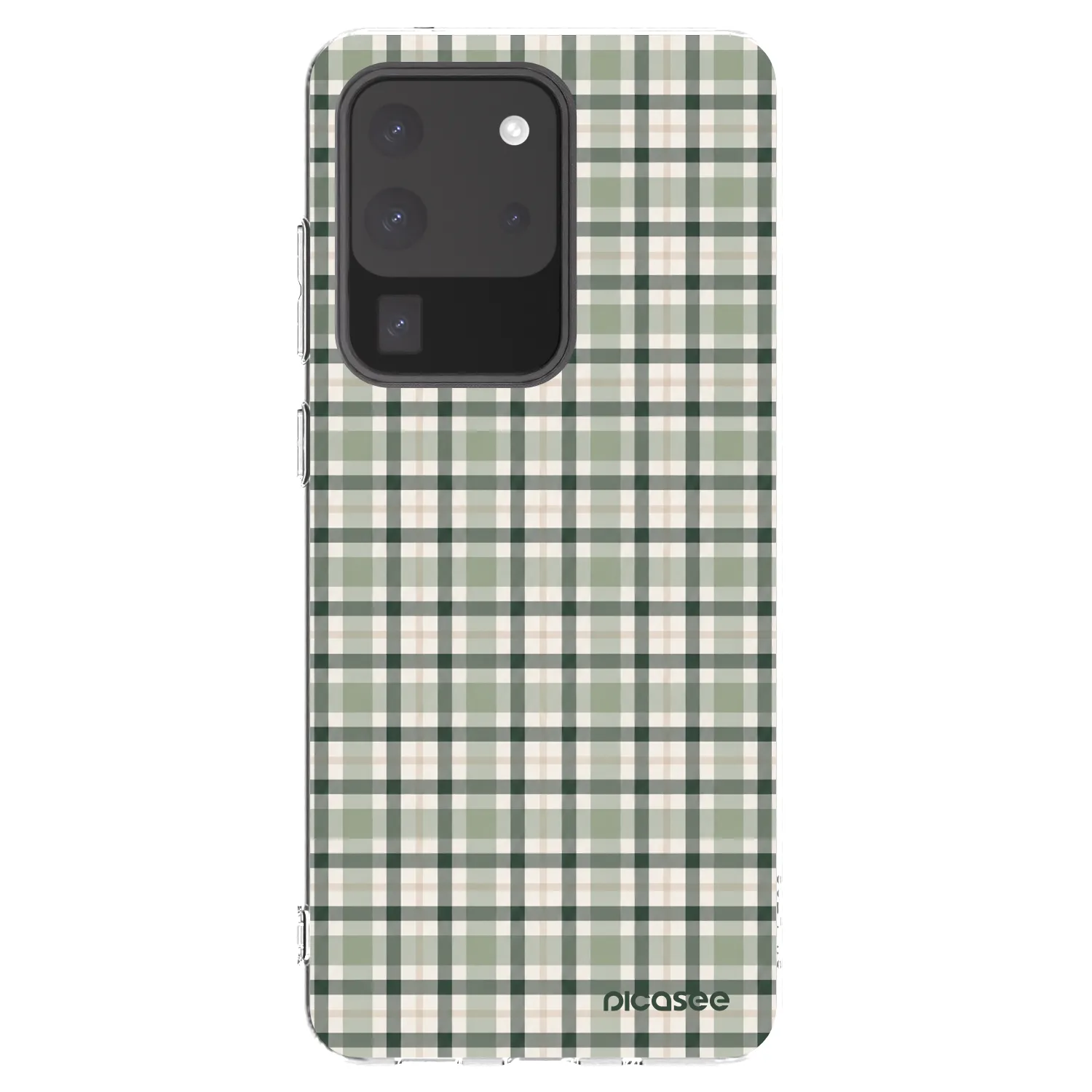 Picasee Samsung Galaxy S20 Ultra 5G G988F Hülle - Transparentes Silikon - Sage Tartan