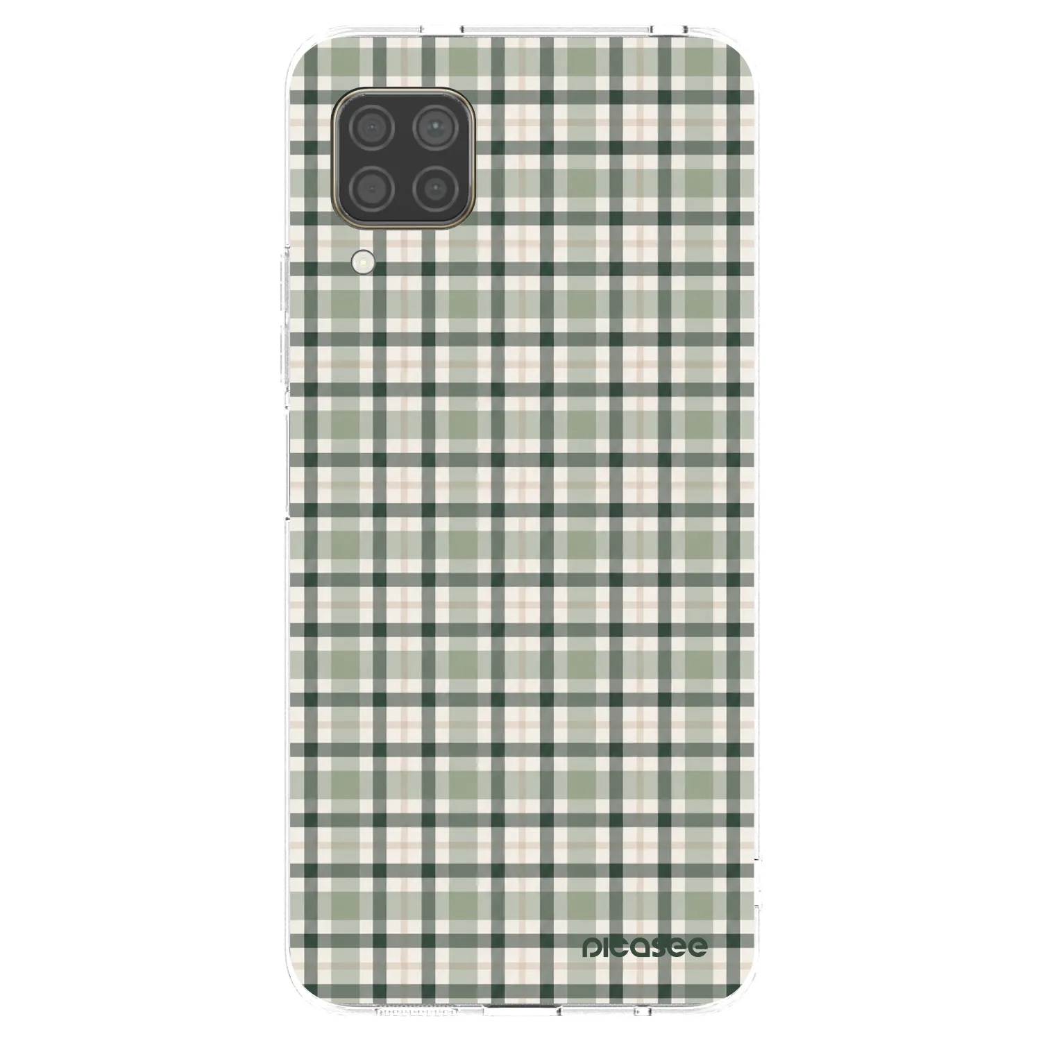 Picasee Huawei P40 Lite Hülle - Transparentes Silikon - Sage Tartan