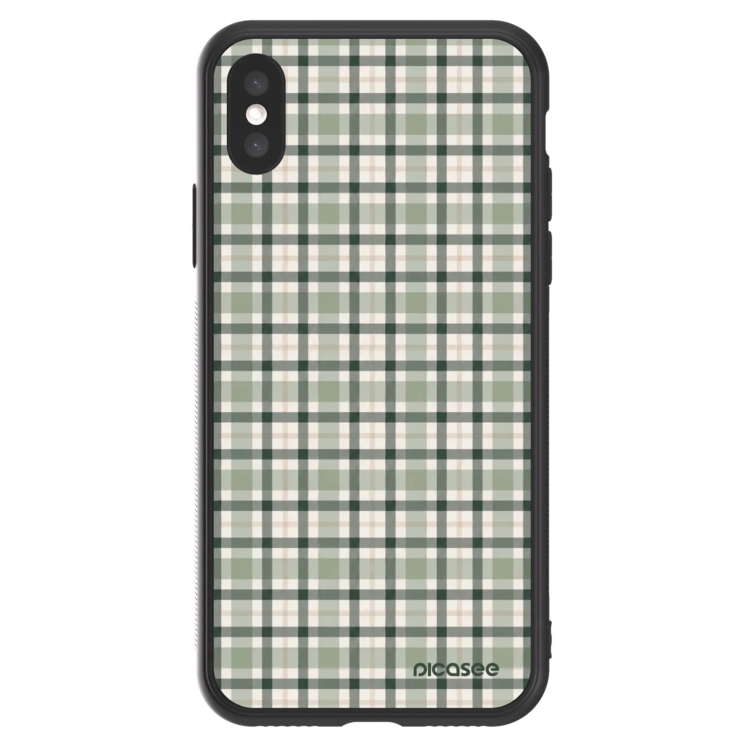 Picasee ULTIMATE CASE für Apple iPhone X/XS - Sage Tartan
