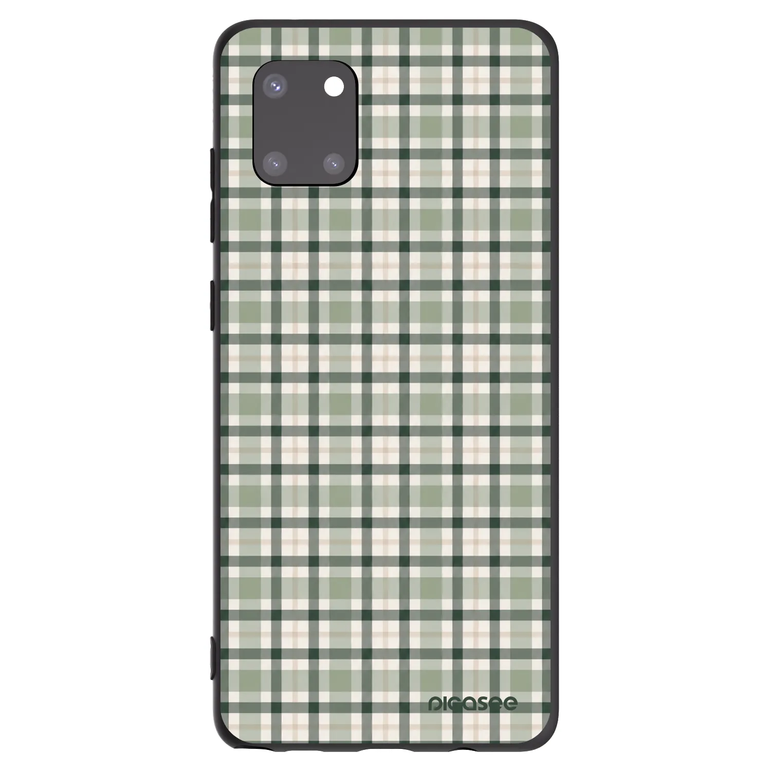 Picasee Samsung Galaxy Note 10 Lite N770F Hülle - Schwarzes Silikon - Sage Tartan